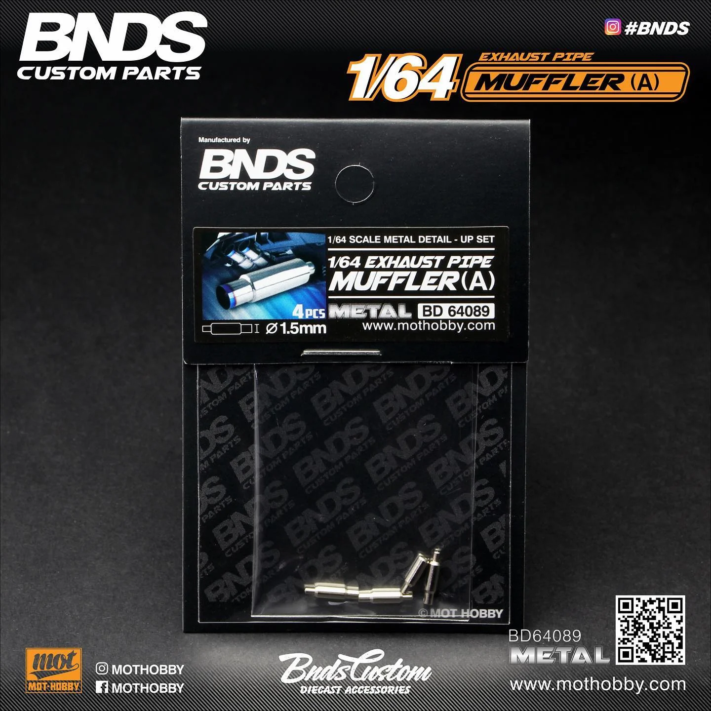 BNDS 1/64 Muffler A set of 4 (BD64089) - Image 3