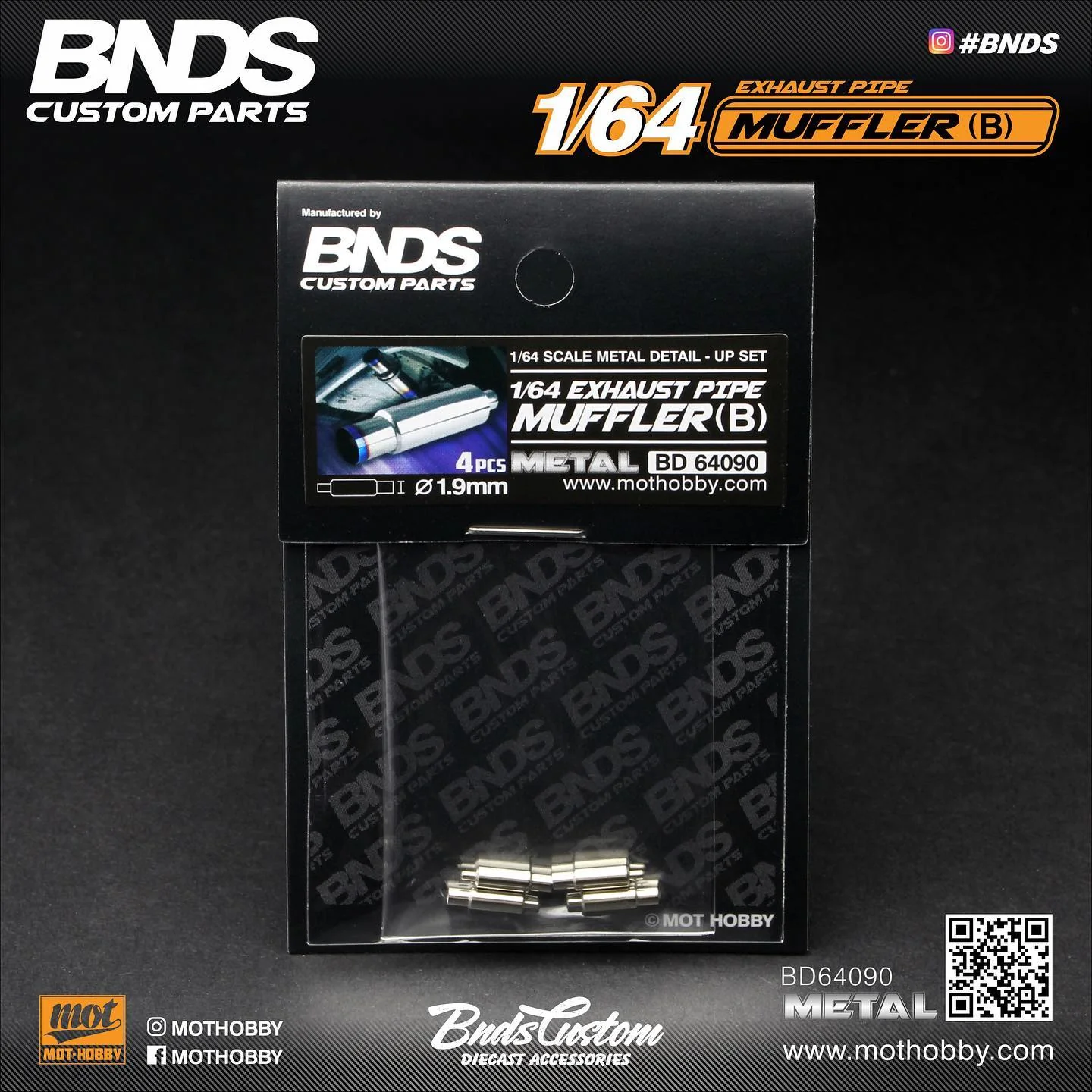BNDS 1/64 Muffler B set of 4 (BD64090) - Image 3