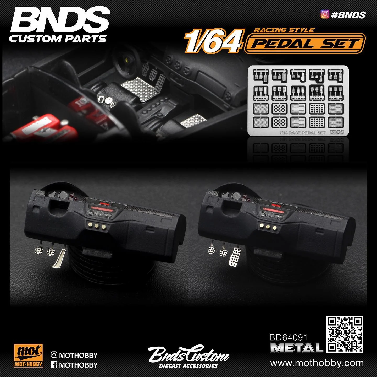 BNDS 1/64 Pedal Set (BD64091) - Image 3