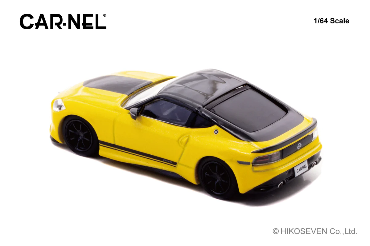 CAR-NEL 1/64 Nissan Fairlady Z Version ST Customized Edition 2023 Ikazuchi Yellow CN640040 - Image 2