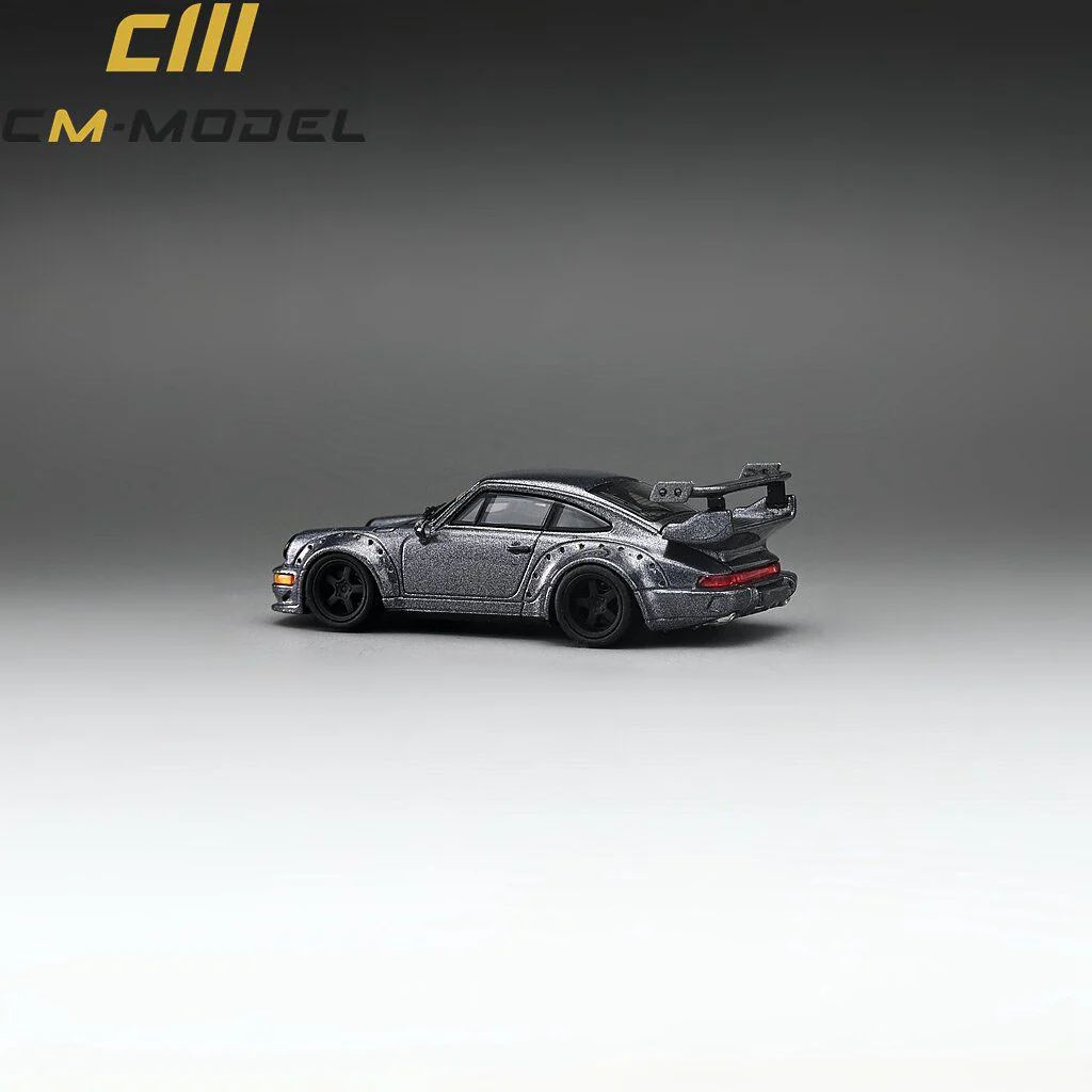 CM MODEL 1/64 964 Widebody Metallic Gray - Image 4