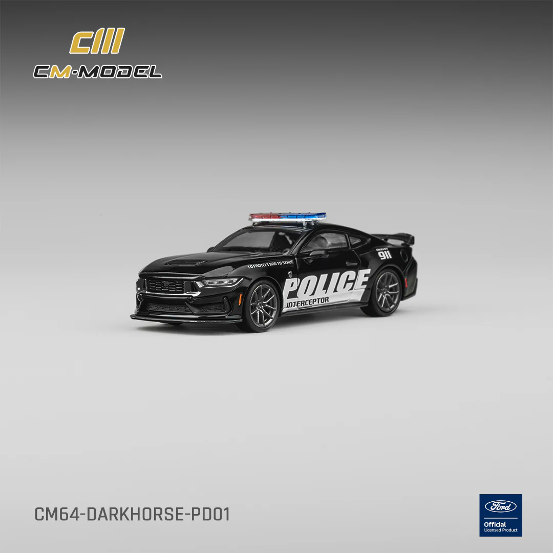 PREORDER CM MODEL 1/64 Ford Dark Horse Police Car CM64-DarkHorse-PD01 (Approx. Release Date : Q3 2026 subject to manufacturer's final decision) - Image 2