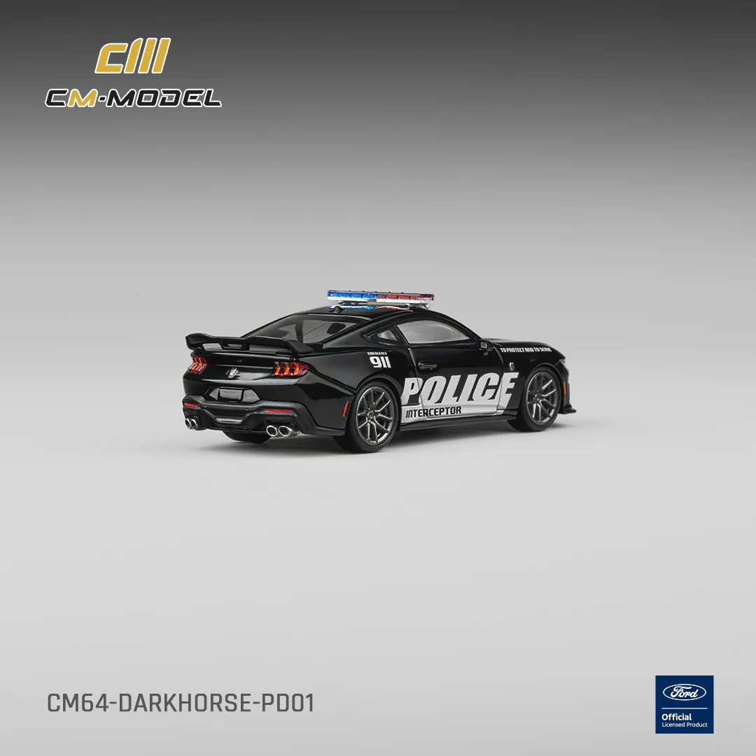 PREORDER CM MODEL 1/64 Ford Dark Horse Police Car CM64-DarkHorse-PD01 (Approx. Release Date : Q3 2026 subject to manufacturer's final decision) - Image 3