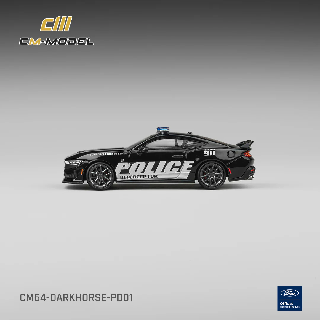 PREORDER CM MODEL 1/64 Ford Dark Horse Police Car CM64-DarkHorse-PD01 (Approx. Release Date : Q3 2026 subject to manufacturer's final decision) - Image 4