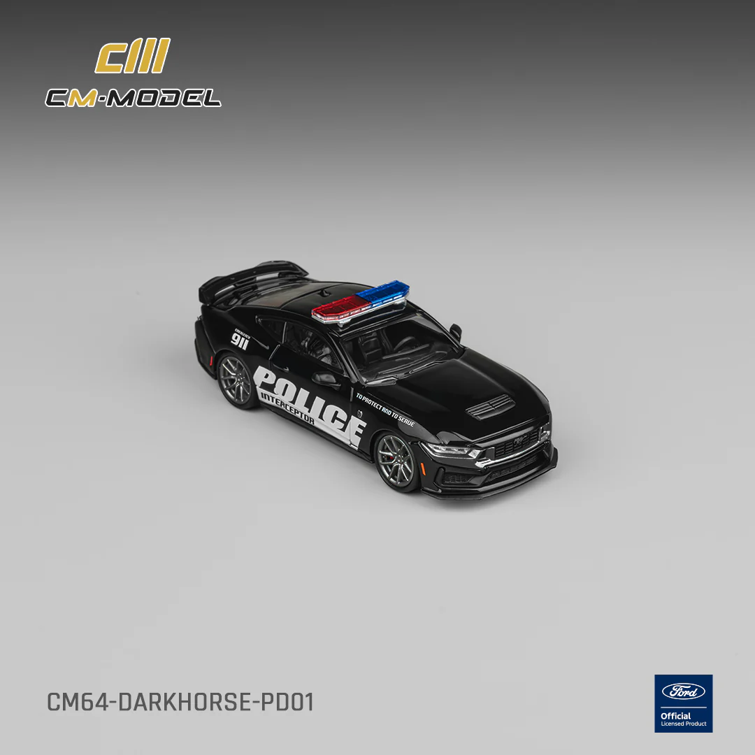 PREORDER CM MODEL 1/64 Ford Dark Horse Police Car CM64-DarkHorse-PD01 (Approx. Release Date : Q3 2026 subject to manufacturer's final decision) - Image 5