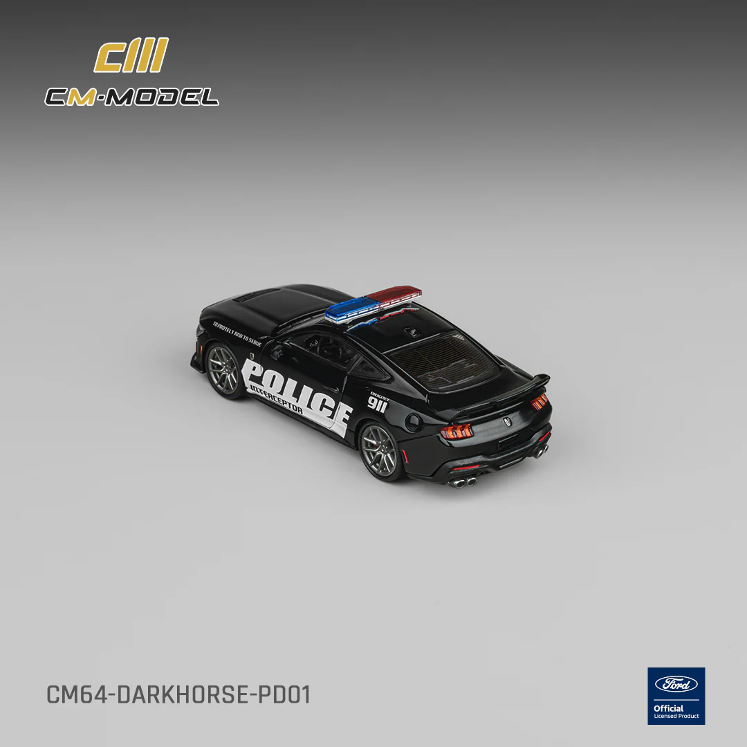 PREORDER CM MODEL 1/64 Ford Dark Horse Police Car CM64-DarkHorse-PD01 (Approx. Release Date : Q3 2026 subject to manufacturer's final decision) - Image 6