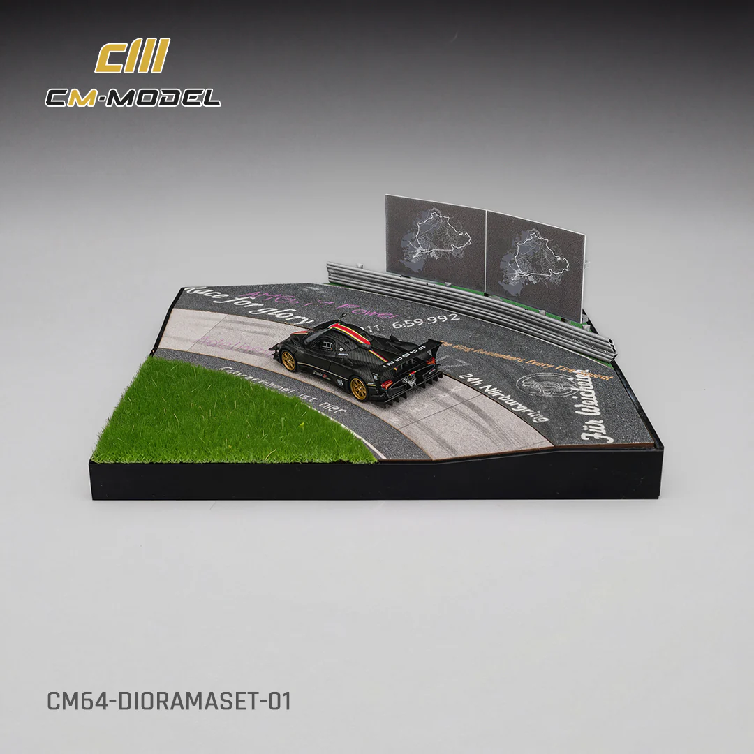PREORDER CM MODEL 1/64 Diorama Set with Zonda Revo (Complimentary Nürburgring Lap Time Model-Specific Decal) CM64-DIORAMASET-01 (Approx. Release Date : Q2 2026 subject to manufacturer's final decision) - Image 2