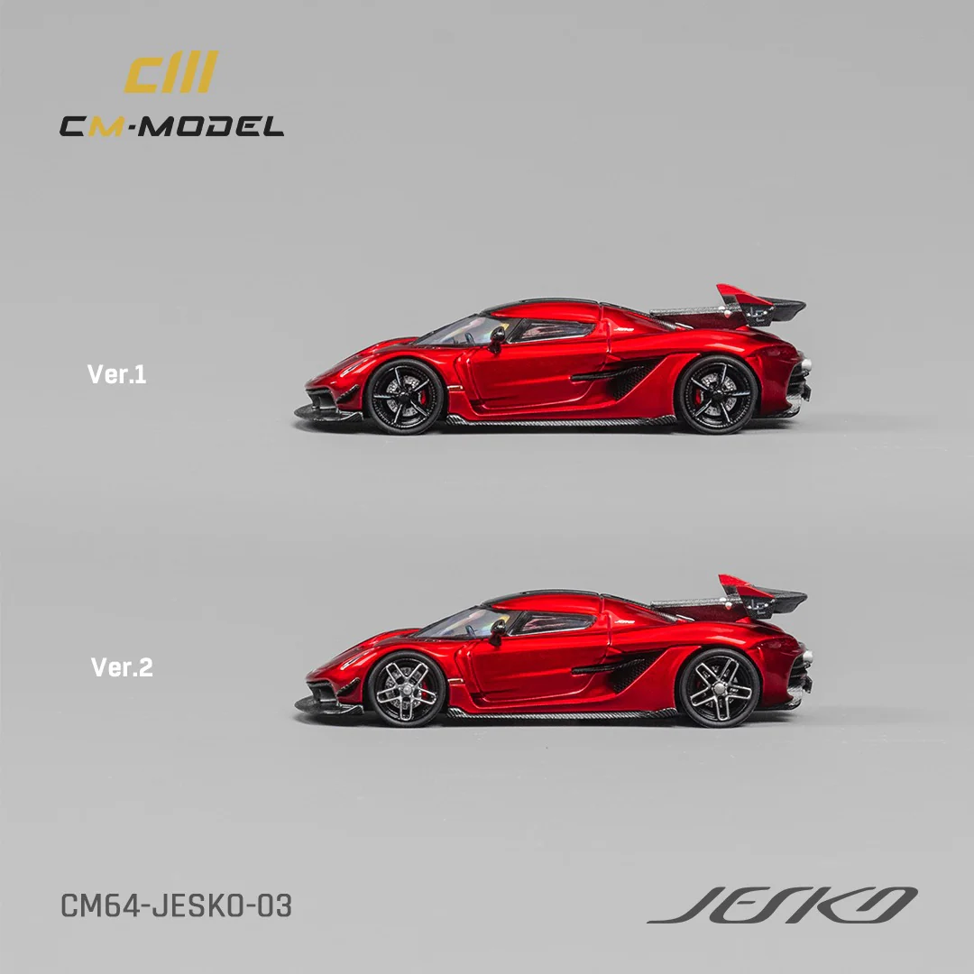 CM MODEL 1/64 Koenigsegg Jesko Attack Metallic Cherry Red CM64-Jesko-03 - Image 2