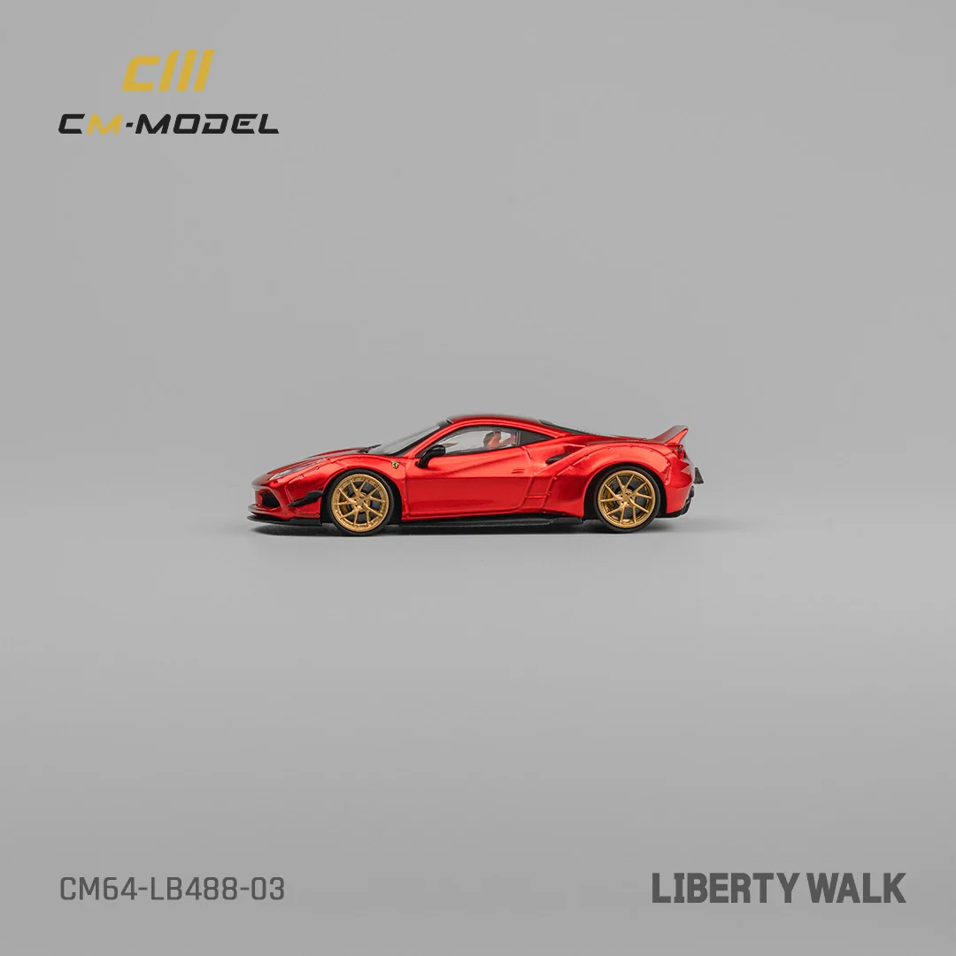 CM MODEL 1/64 LBWK 488 Widebody Metallic Red CM64-LB488-03 - Image 6