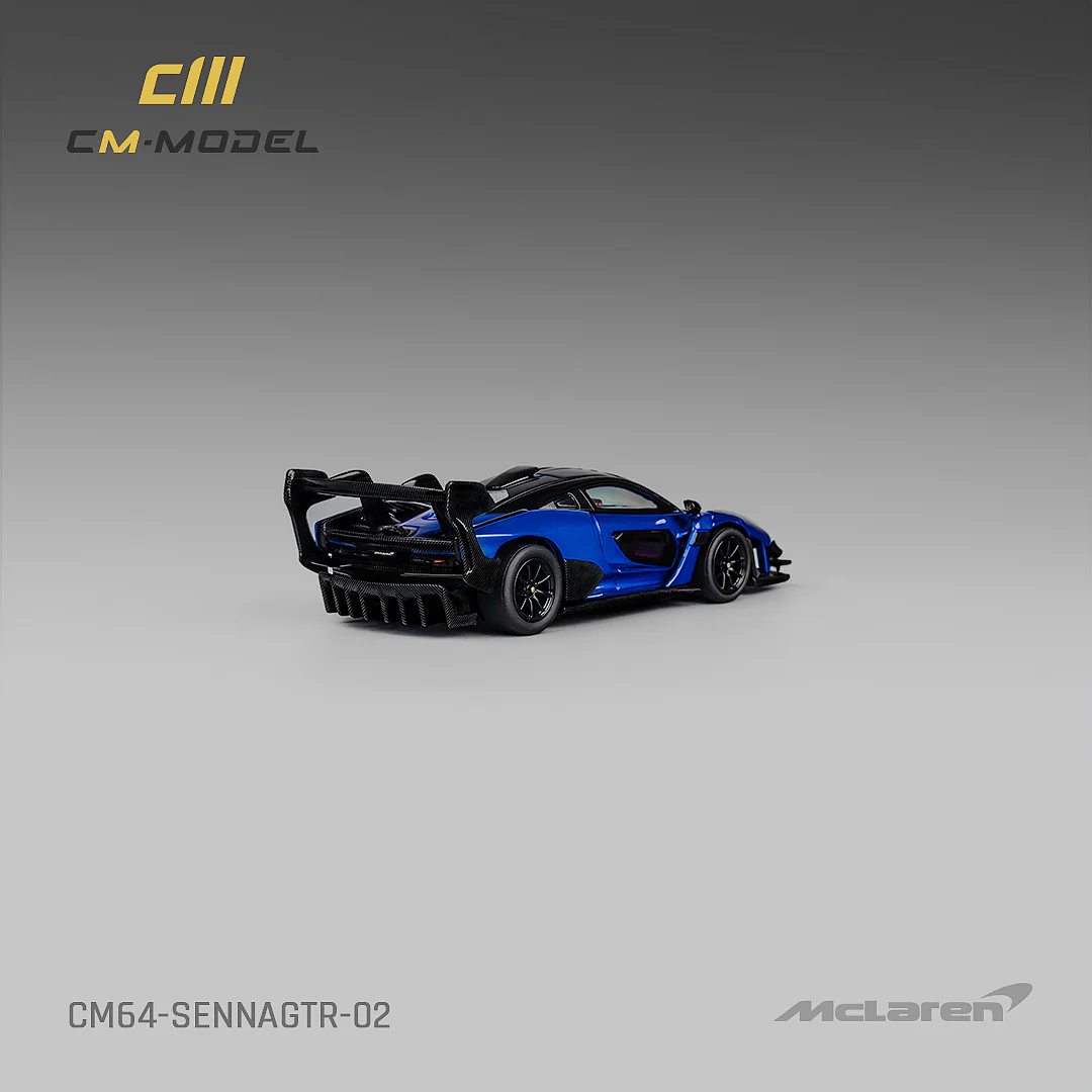 CM MODEL 1/64 Mclaren Senna GTR Metallic Blue CM64-SennaGTR-02 - Image 2
