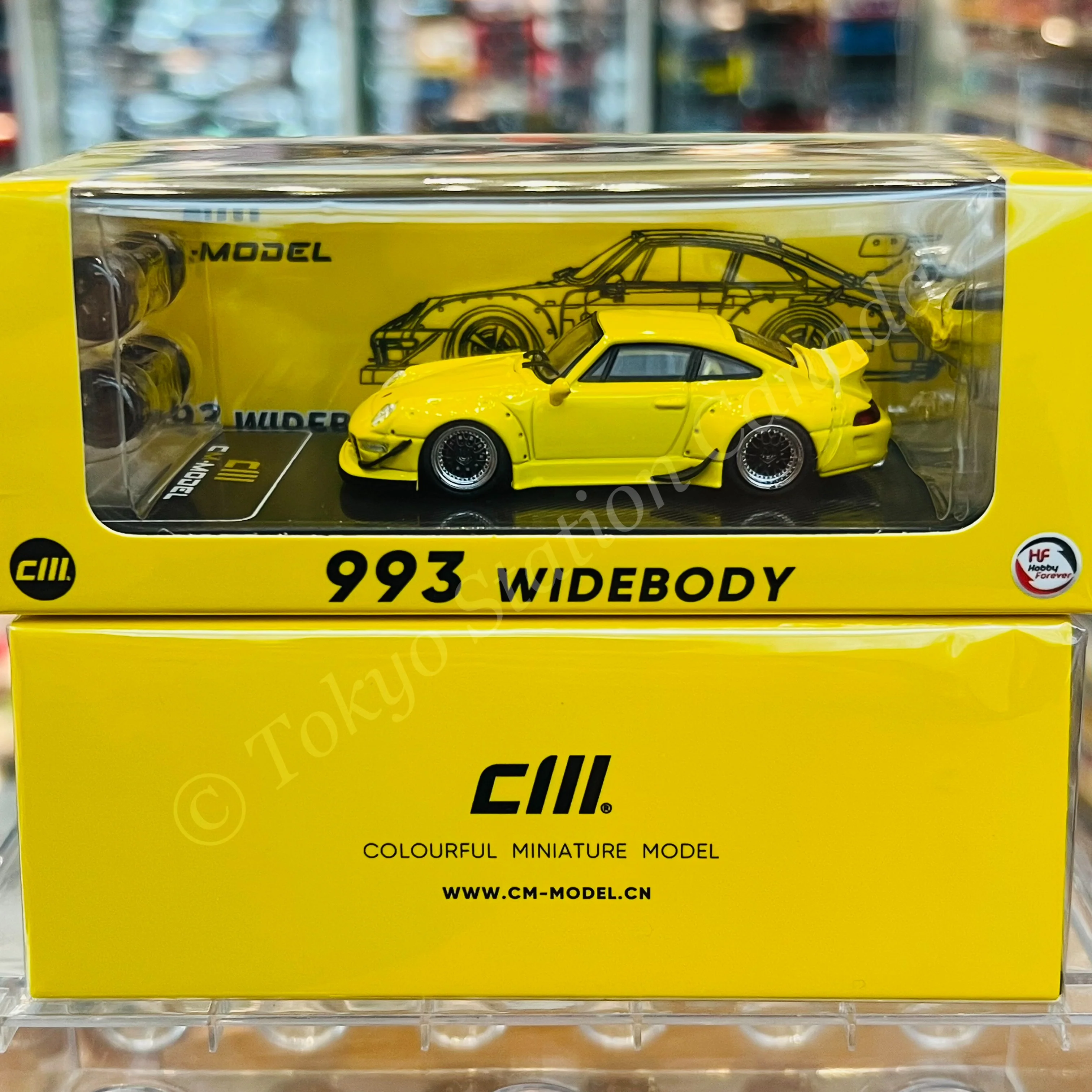 CM MODEL 1/64 993 Yellow (Indonesia Exclusive) CM64-993-INA - Image 4