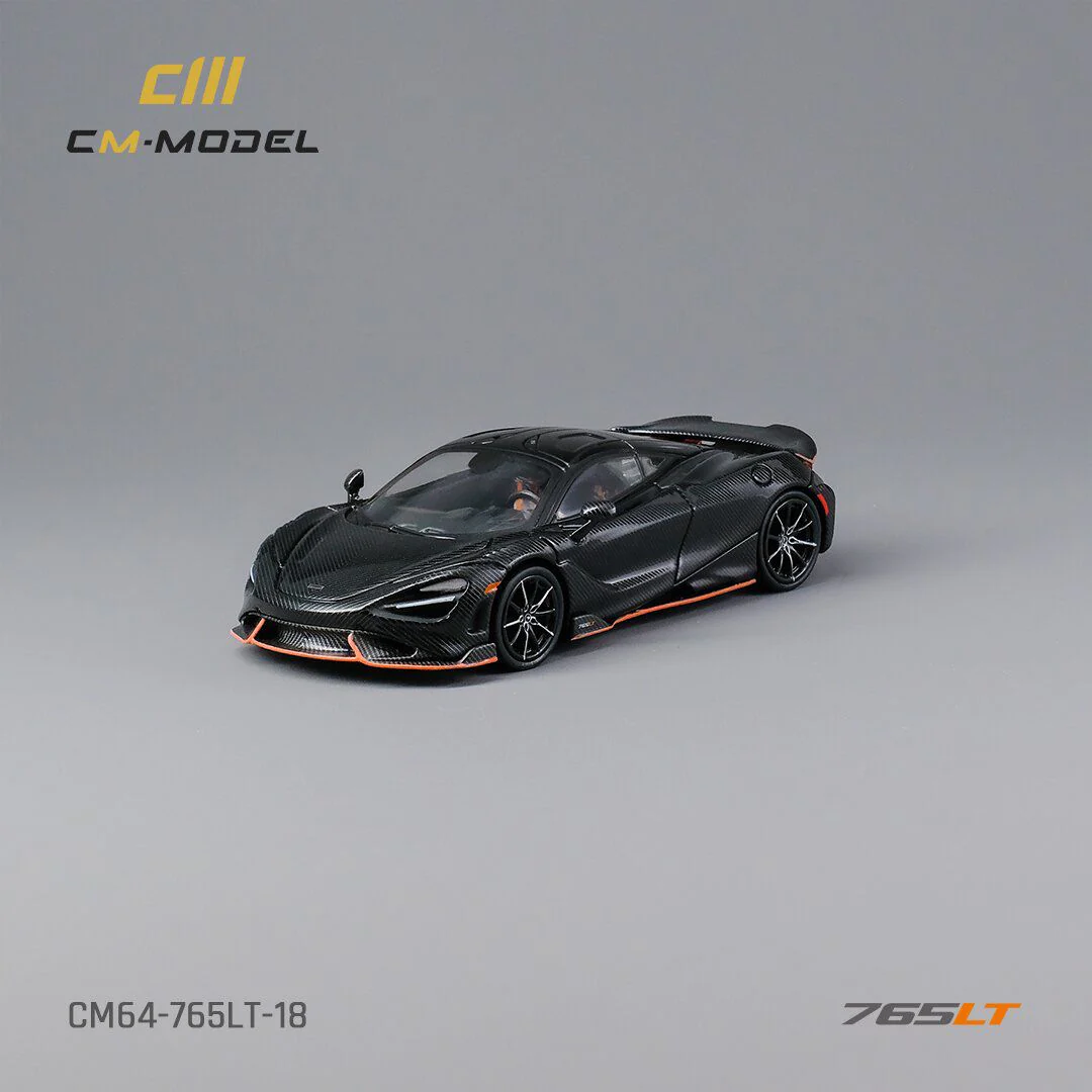 CM MODEL 1/64  Mclaren 765LT Full Carbon with Orange Line - Image 3