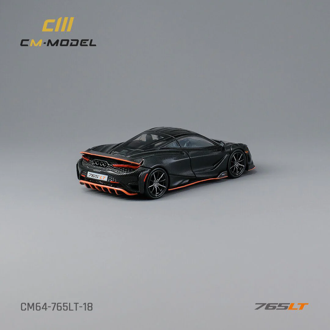CM MODEL 1/64  Mclaren 765LT Full Carbon with Orange Line - Image 4