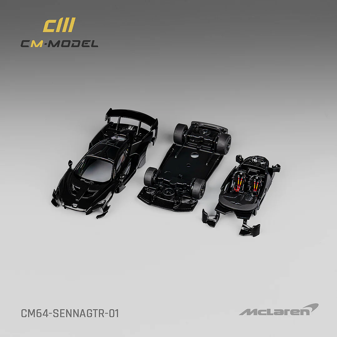 CM MODEL 1/64 Mclaren Senna GTR Black CM64-SennaGTR-01 - Image 3