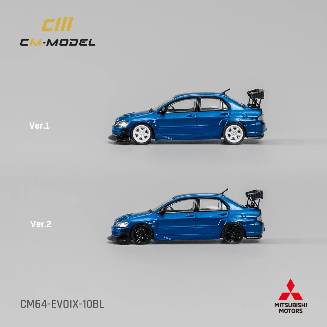 CM MODEL 1/64 Misubishi Lancer Evoix Metallic Blue CM64-EVOIX-10BL - Image 2