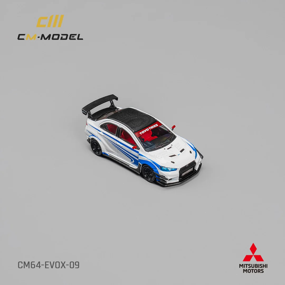 CM MODEL 1/64 Misubishi Lancer EvoX Varis White CM64-EVOX-09 - Image 3