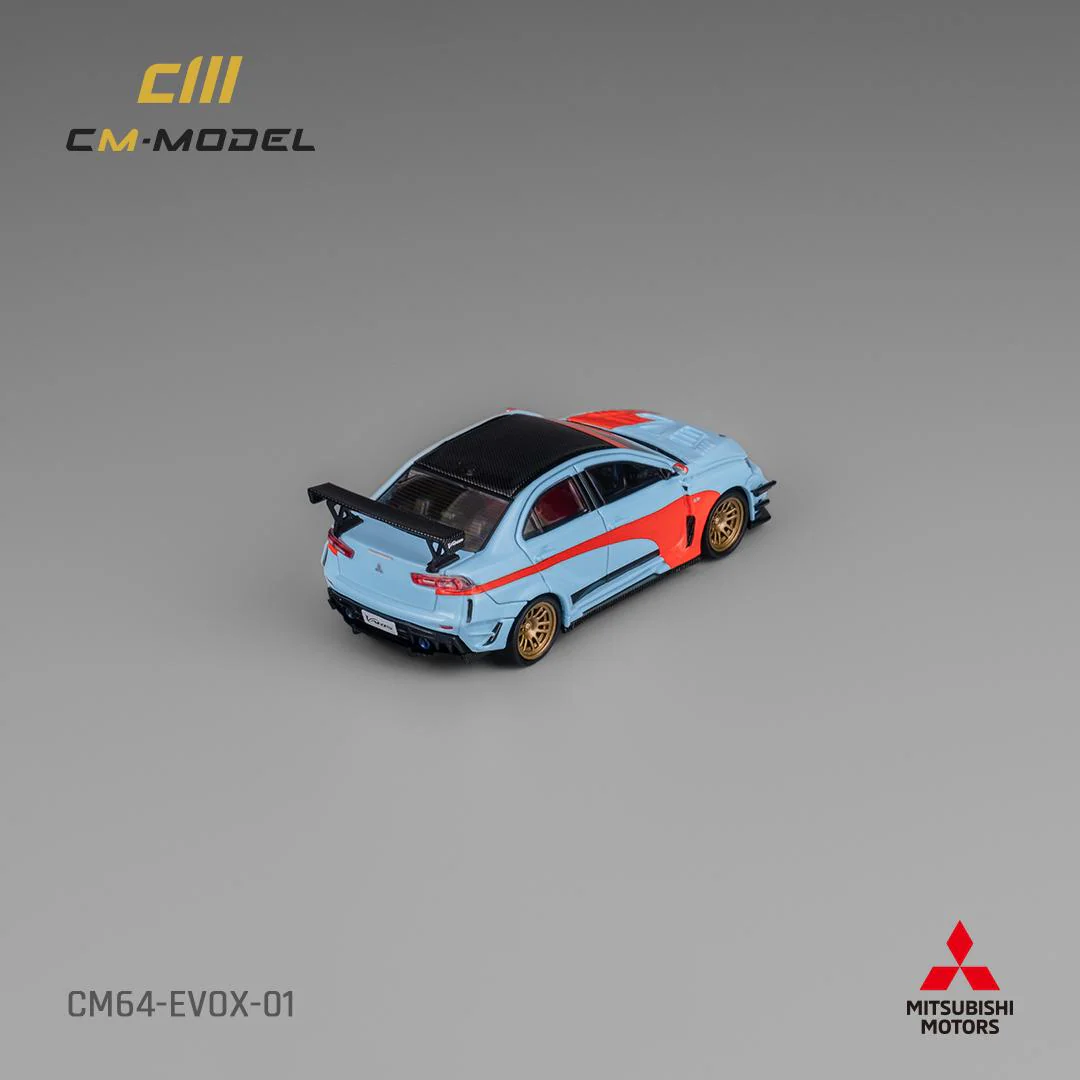 CM MODEL 1/64 Misubishi Lancer EvoX Varis Widebody (Orange/Blue) CM64-EVOX-01 - Image 2