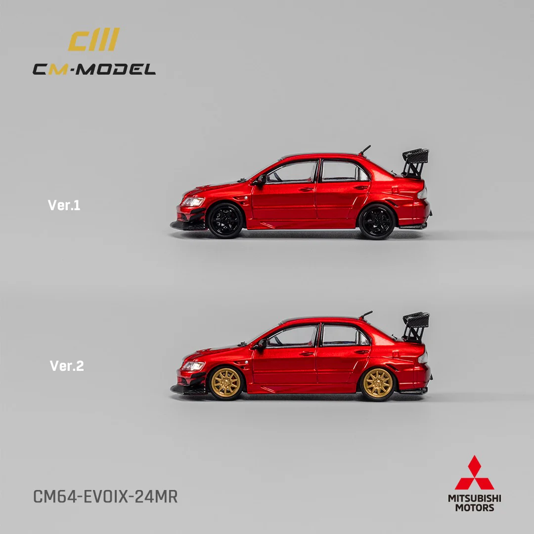 CM MODEL 1/64 Mitsubishi Lancer Evoix Metallic Red  CM64-EVOIX-24MR - Image 2