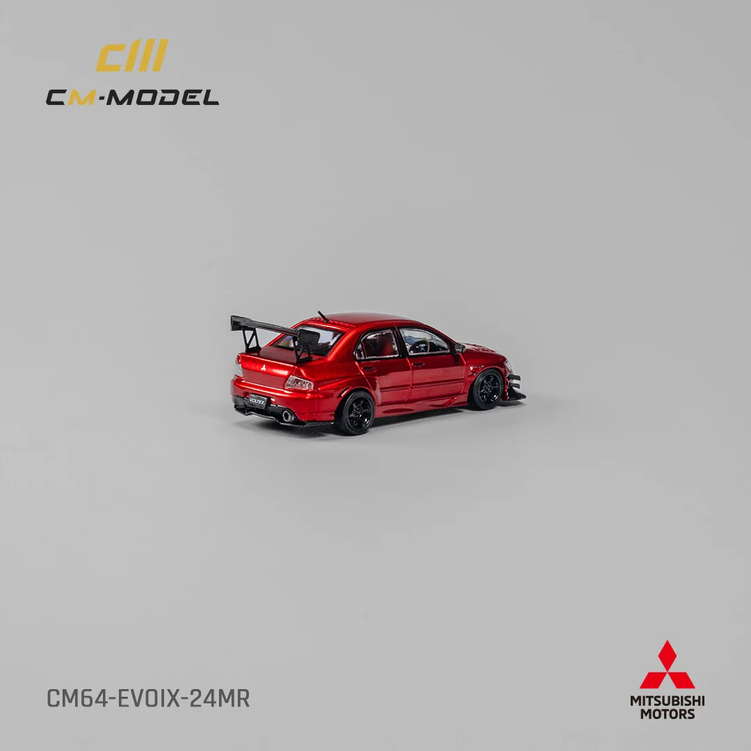 CM MODEL 1/64 Mitsubishi Lancer Evoix Metallic Red  CM64-EVOIX-24MR - Image 3