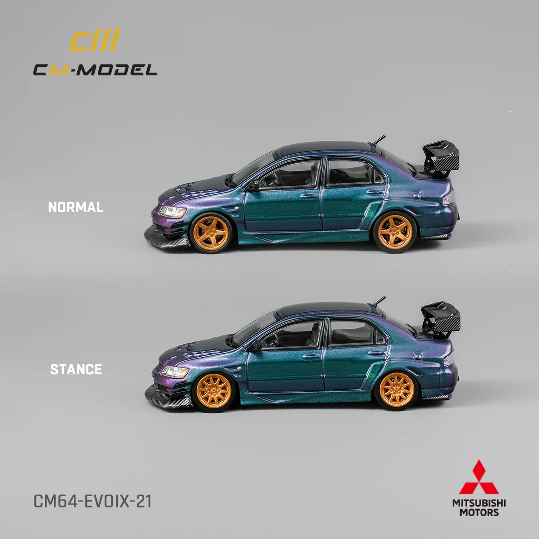 CM MODEL 1/64 Mitsubishi Lancer Evoix Widebody Chameleon CM64-EVOIX-21 - Image 2