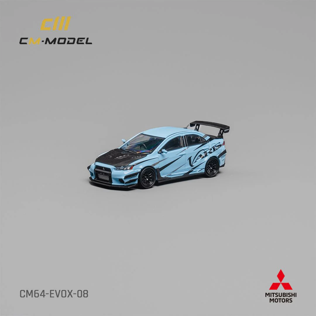CM MODEL 1/64 Mitsubishi Lancer EvoX Varis Blue  CM64-EVOX-08 - Image 2