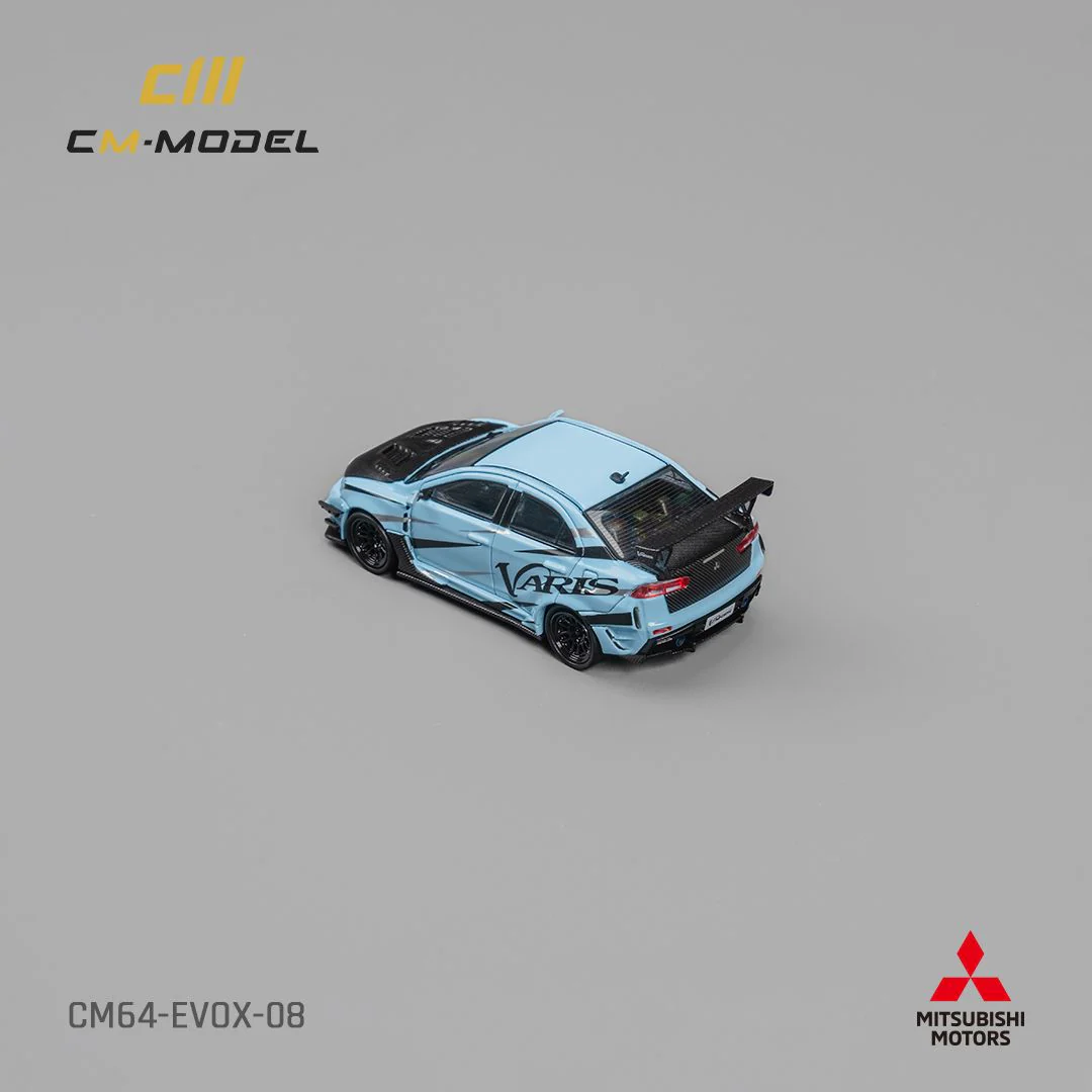 CM MODEL 1/64 Mitsubishi Lancer EvoX Varis Blue  CM64-EVOX-08 - Image 3