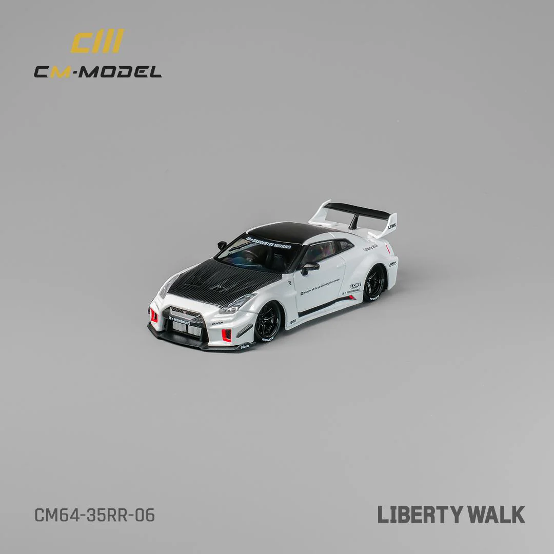 CM MODEL 1/64 Nissan LBWK 35GT-RR White carbon fiber CM64-35RR-06 - Image 3