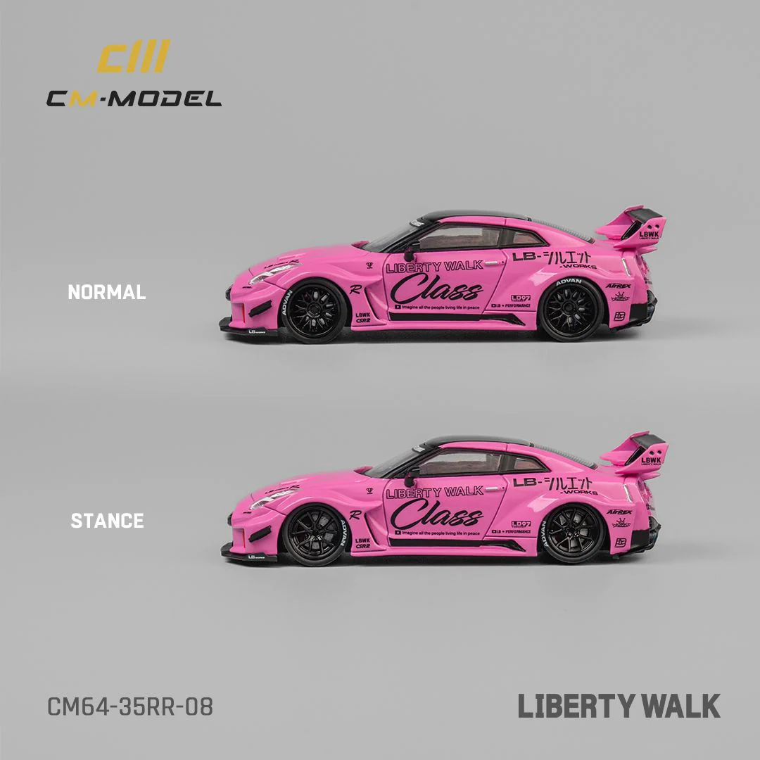 CM MODEL 1/64 Nissan LBWK GT35RR Pink CM64-35RR-08 - Image 2