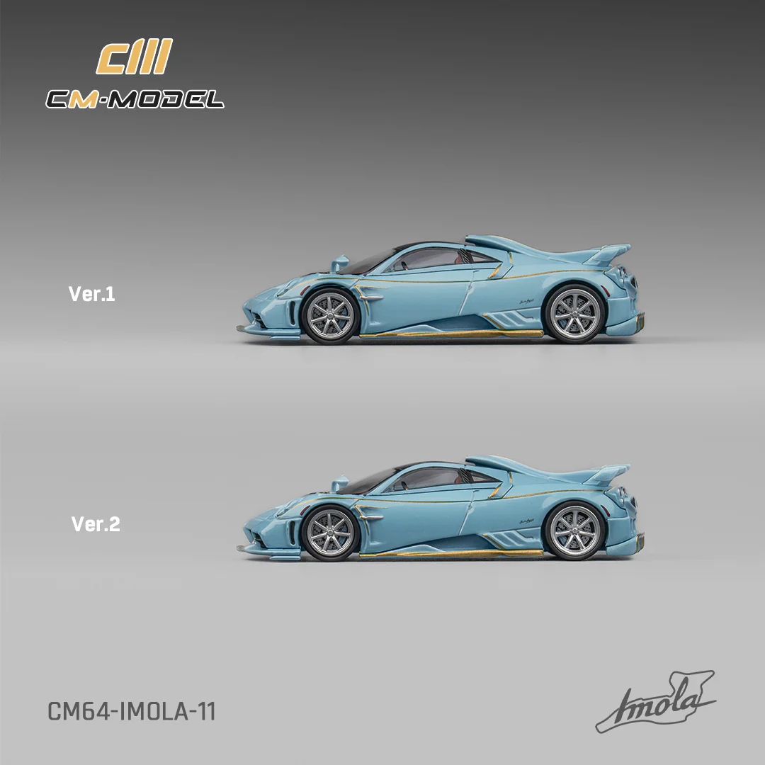 PREORDER CM MODEL 1/64 Pagani Imola Azzurro Sardegna CM64-IMOLA-11 (Approx. Release Date : Q3 2026 subject to manufacturer's final decision) - Image 2