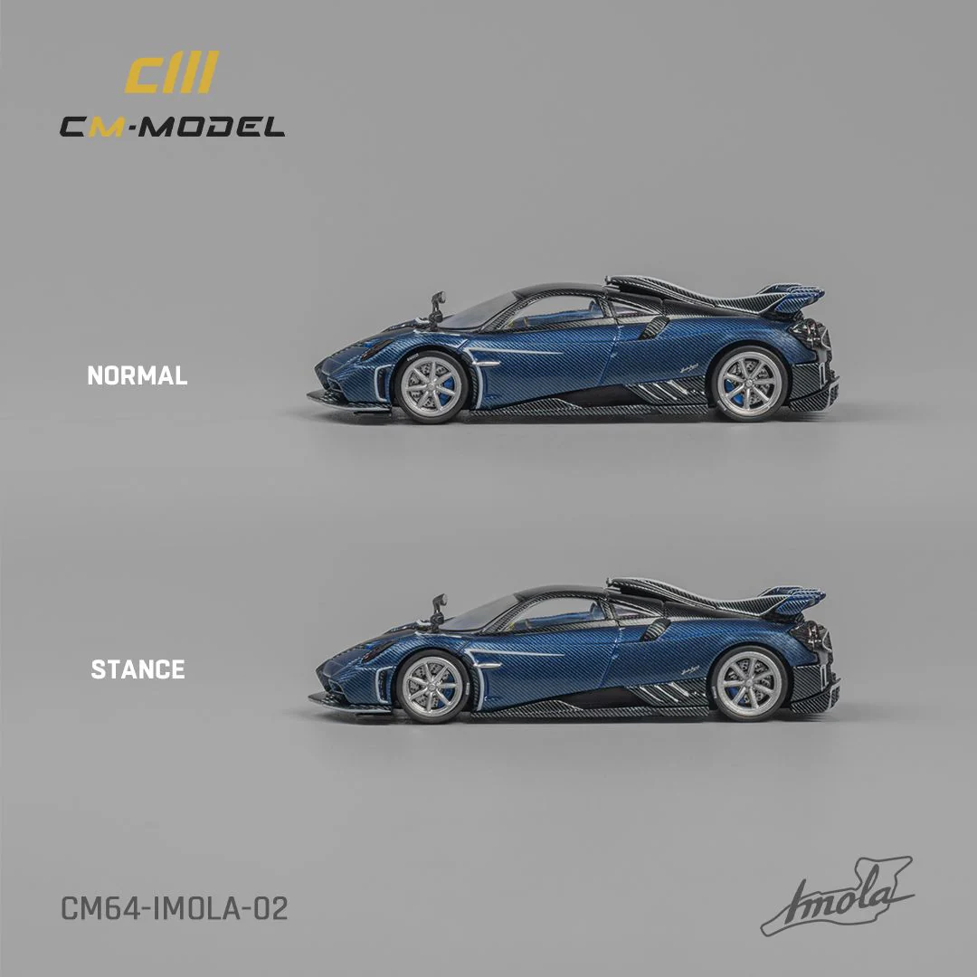 CM MODEL 1/64 PAGANI IMOLA Blue Carbon CM64-IMOLA-02 - Image 2