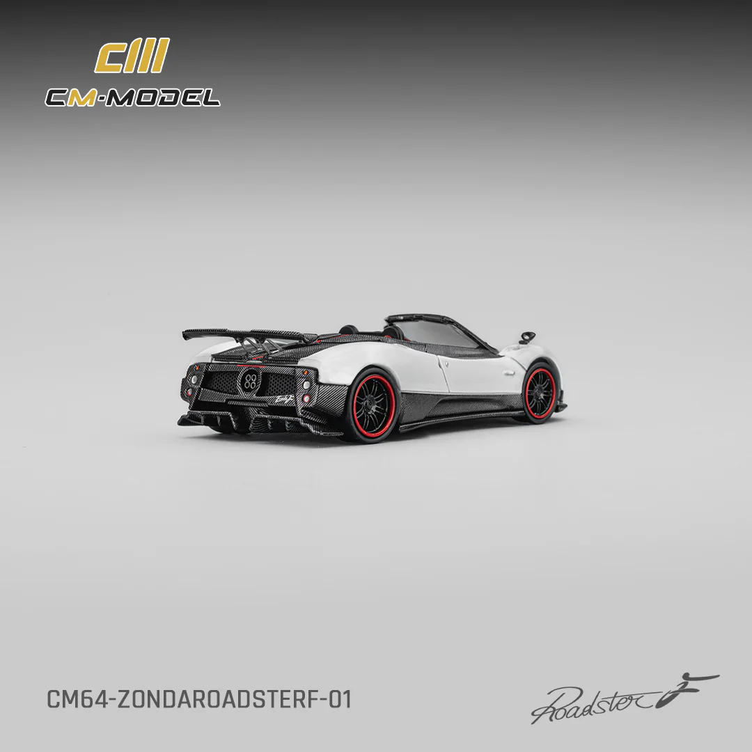 PREORDER CM MODEL 1/64 Pagani Zonda F Roadster Pearl White CM64-Zonda Roadster F-01 (Approx. Release Date : Q2 2026 subject to manufacturer's final decision) - Image 2