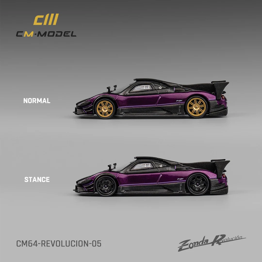 CM MODEL 1/64 Pagani Zonda Revolucion Purple CM64-Revolucion-05 - Image 2