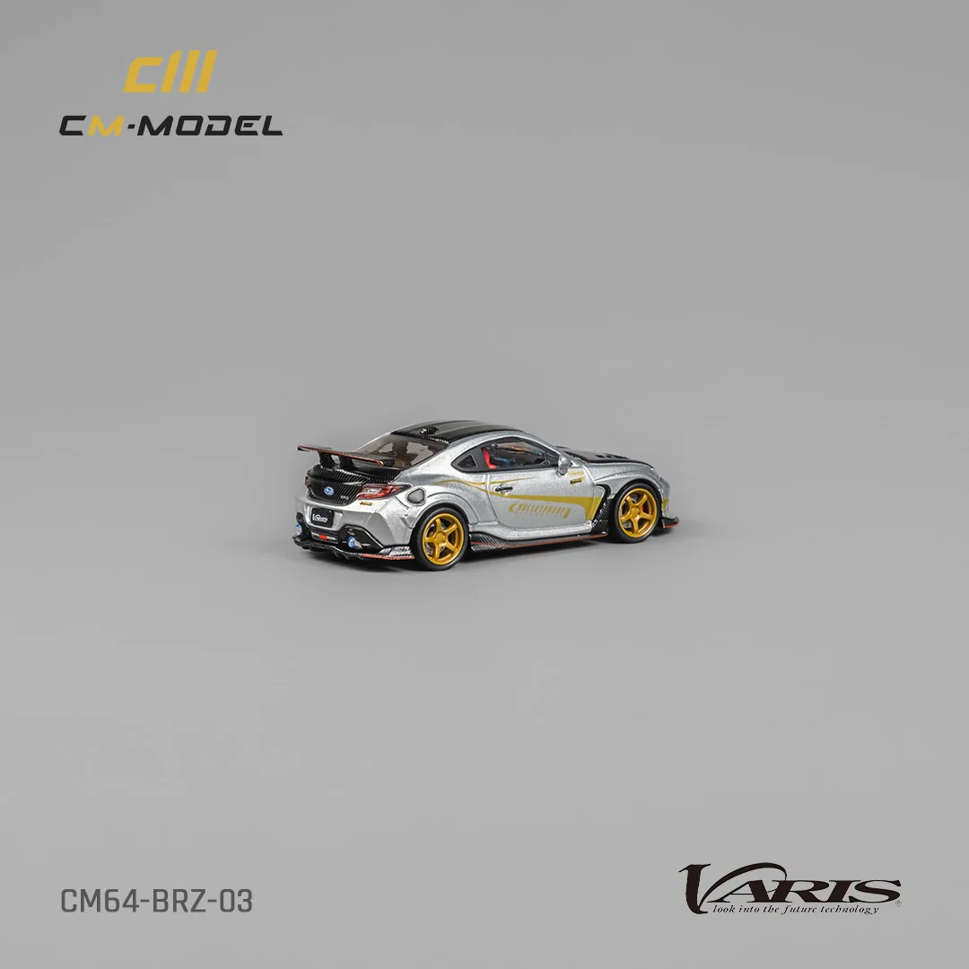 CM MODEL 1/64 SUBARU BRZ Varis ARISING-1 SILVER CM64-BRZ-03 - Image 3