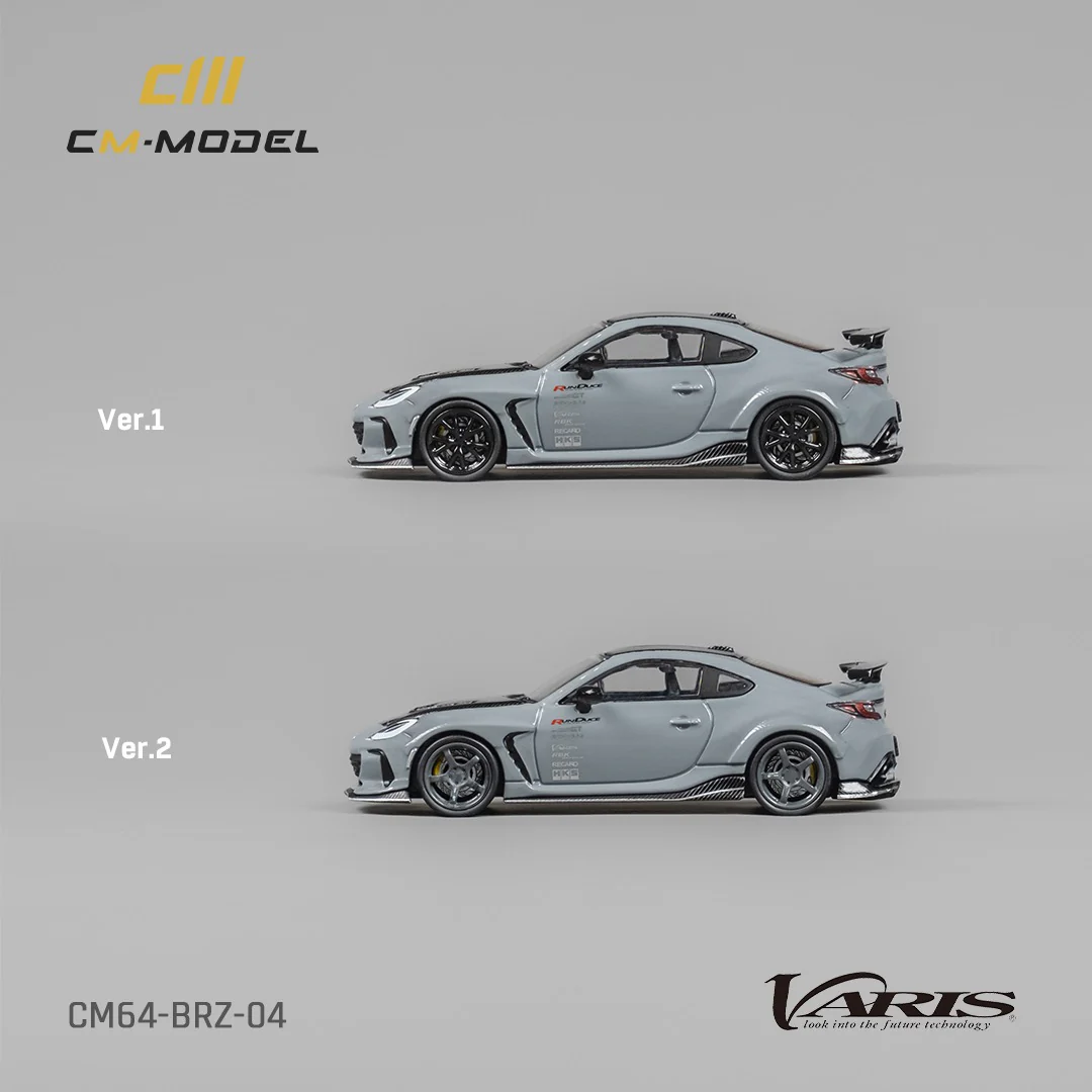 CM MODEL 1/64 Subaru BRZ Varis BRZ ARISING-1 Gray CM64-BRZ-04 - Image 2