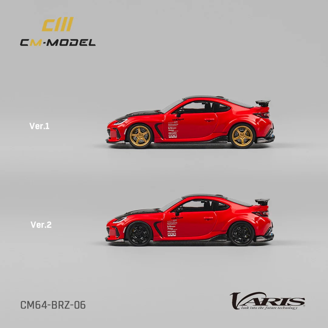 CM MODEL 1/64 Subaru BRZ Varis BRZ ARISING-1 Red CM64-BRZ-06 - Image 2