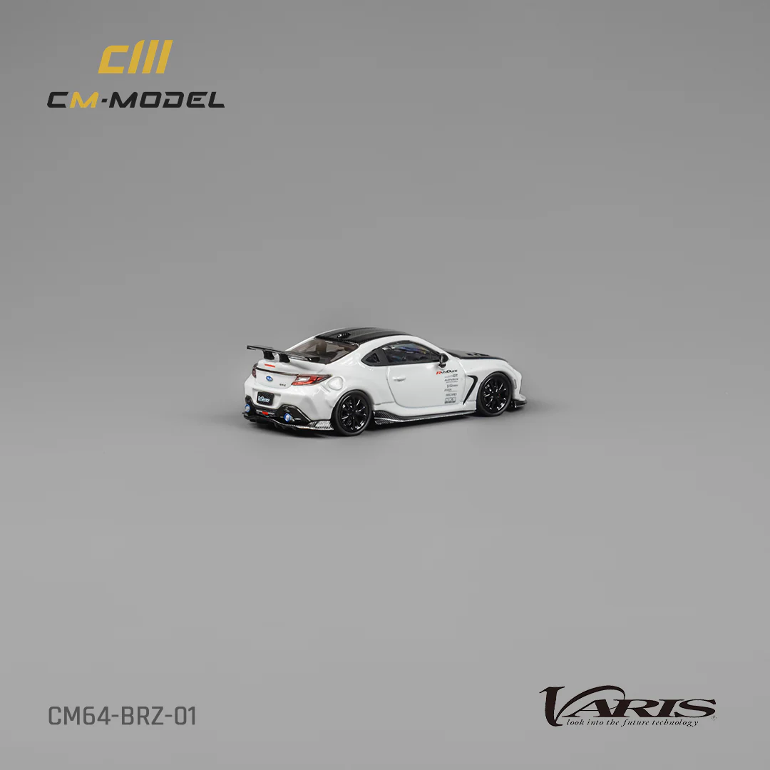 CM MODEL 1/64 Subaru BRZ Varis BRZ ARISING-1 WHITE CM64-BRZ-01 - Image 3