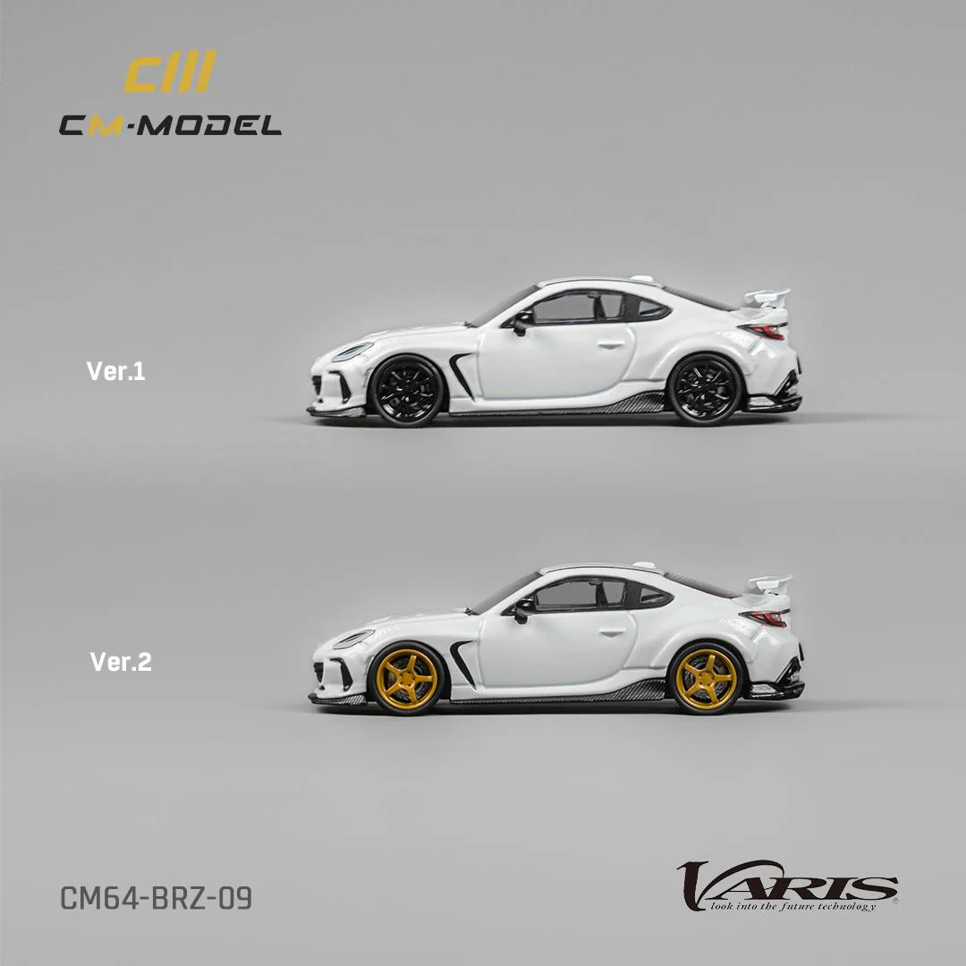 CM MODEL 1/64 Subaru BRZ Varis Widebody (White) CM64-BRZ-09 - Image 2