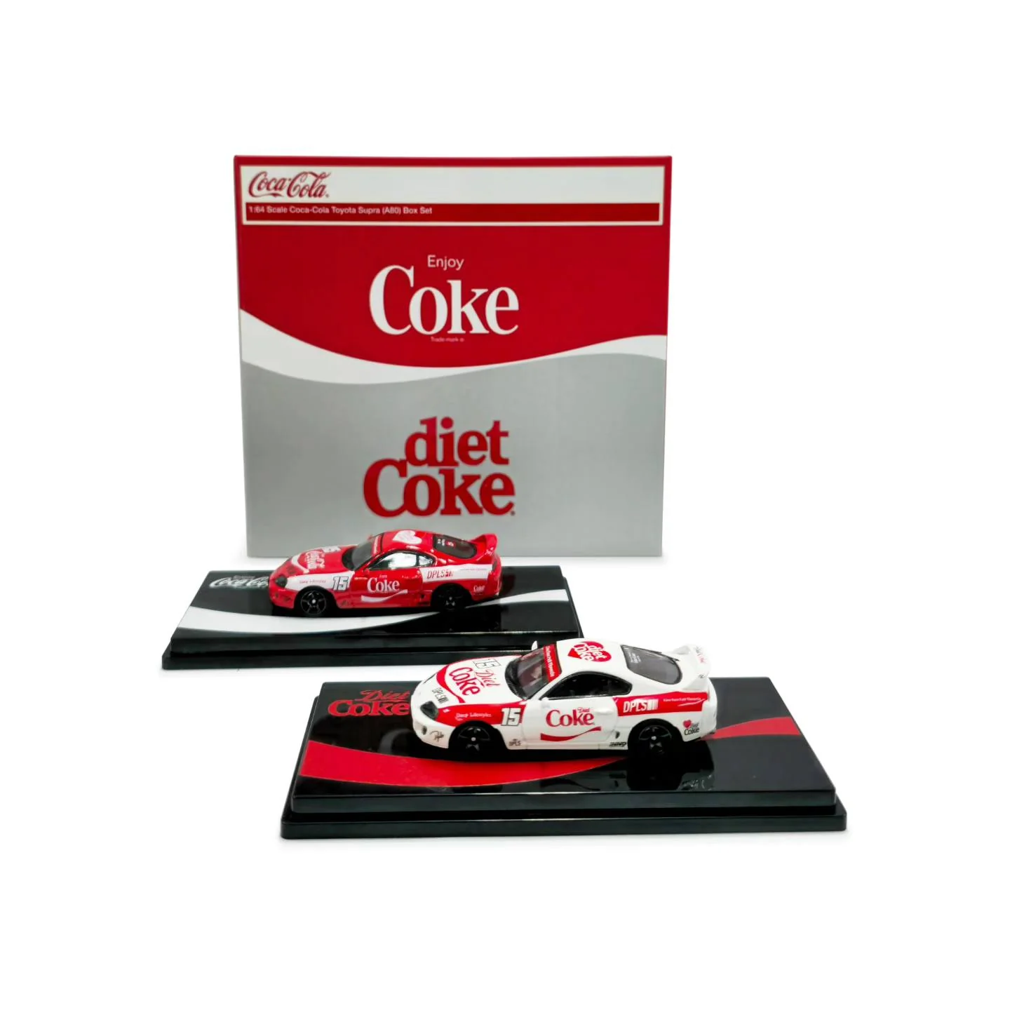 DPLS x INNO 1/64 Coca Cola Toyota Supra (A80) Box Set HKTS 2025 Exclusive Event Model COKE117 - Image 5