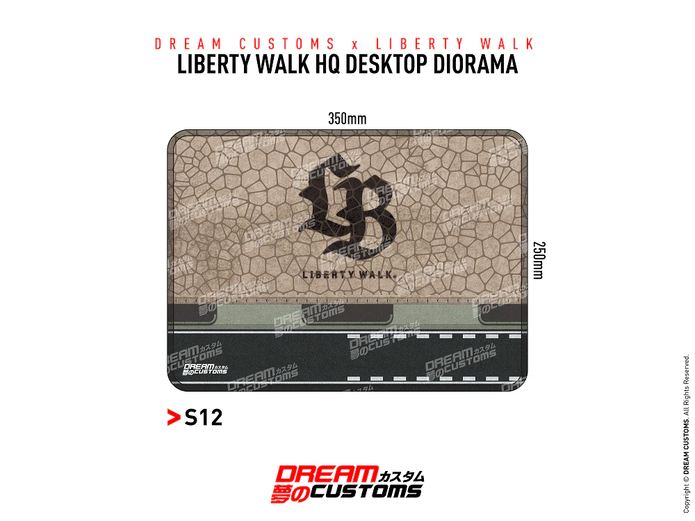 DREAM CUSTOMS Desktop Diorama 350mmx 250mm with LB Logo S12 - Image 2
