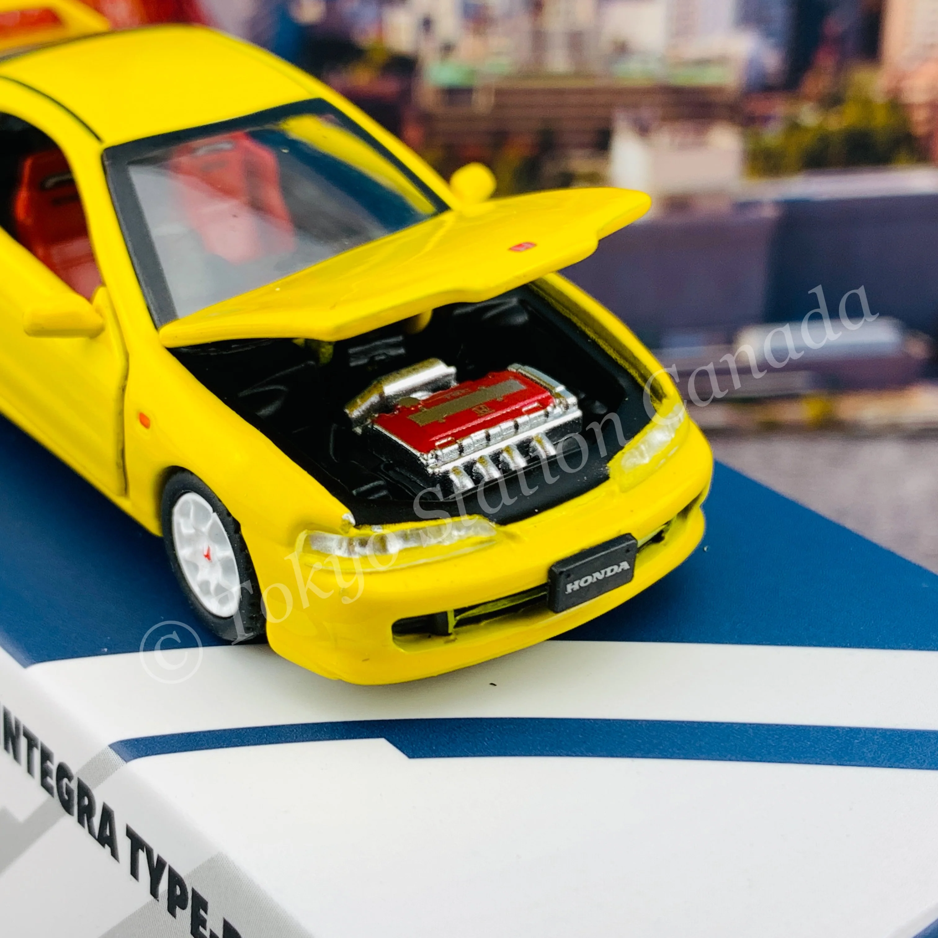ERA CAR 1/64 11 Honda Interga Type R DC2 - Yellow HA21DC2RN1101 - Image 3
