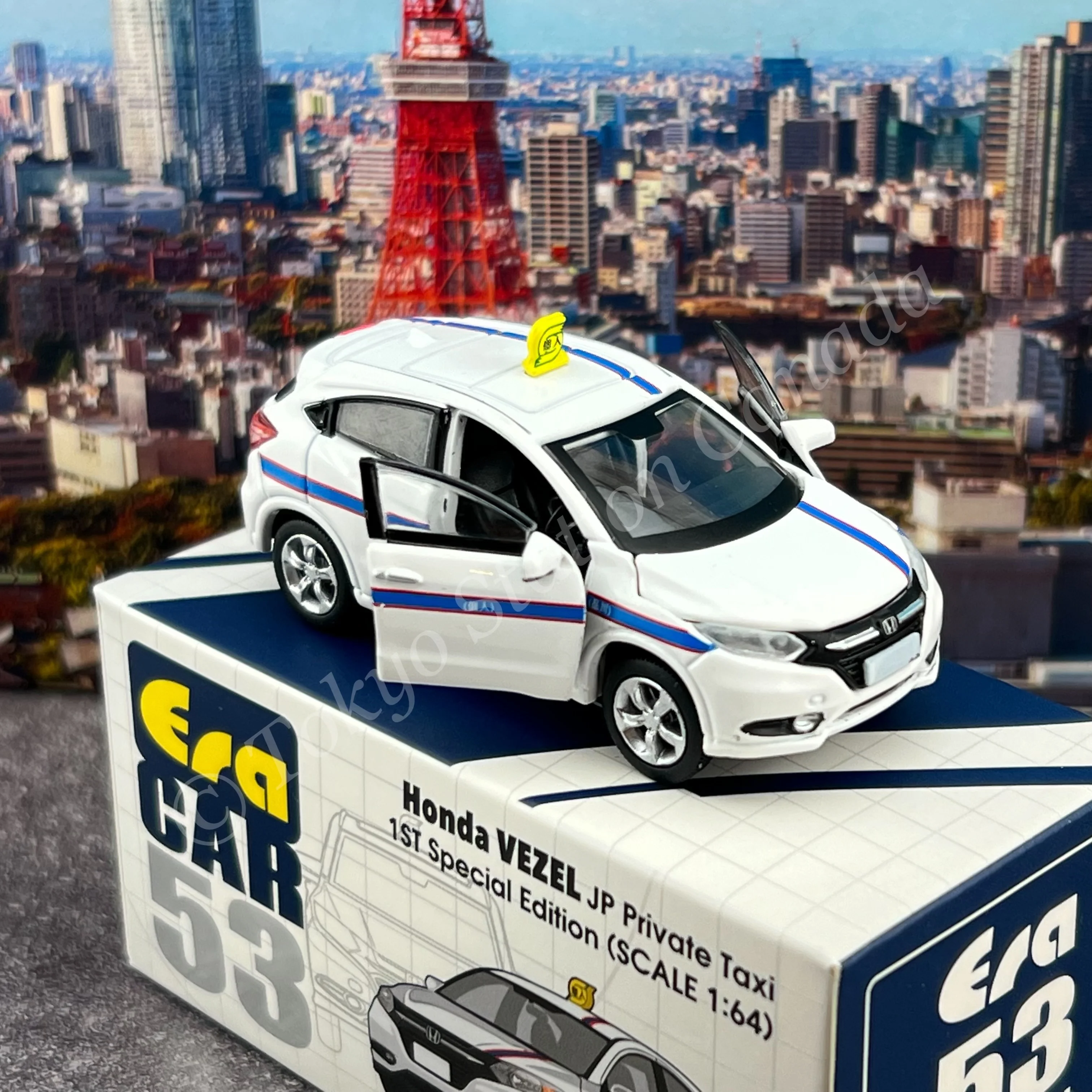 ERA CAR 1/64 53 Honda Vezel JP Private Taxi 1st SP Edition 4897099931553 - Image 4