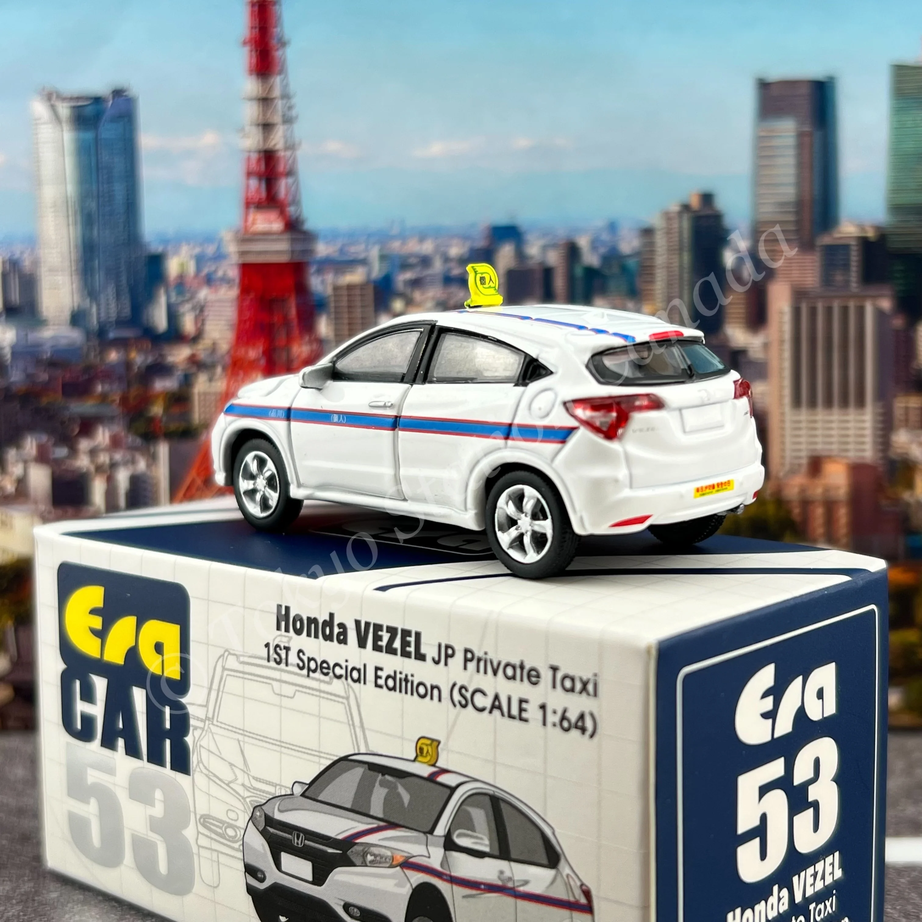 ERA CAR 1/64 53 Honda Vezel JP Private Taxi 1st SP Edition 4897099931553 - Image 5