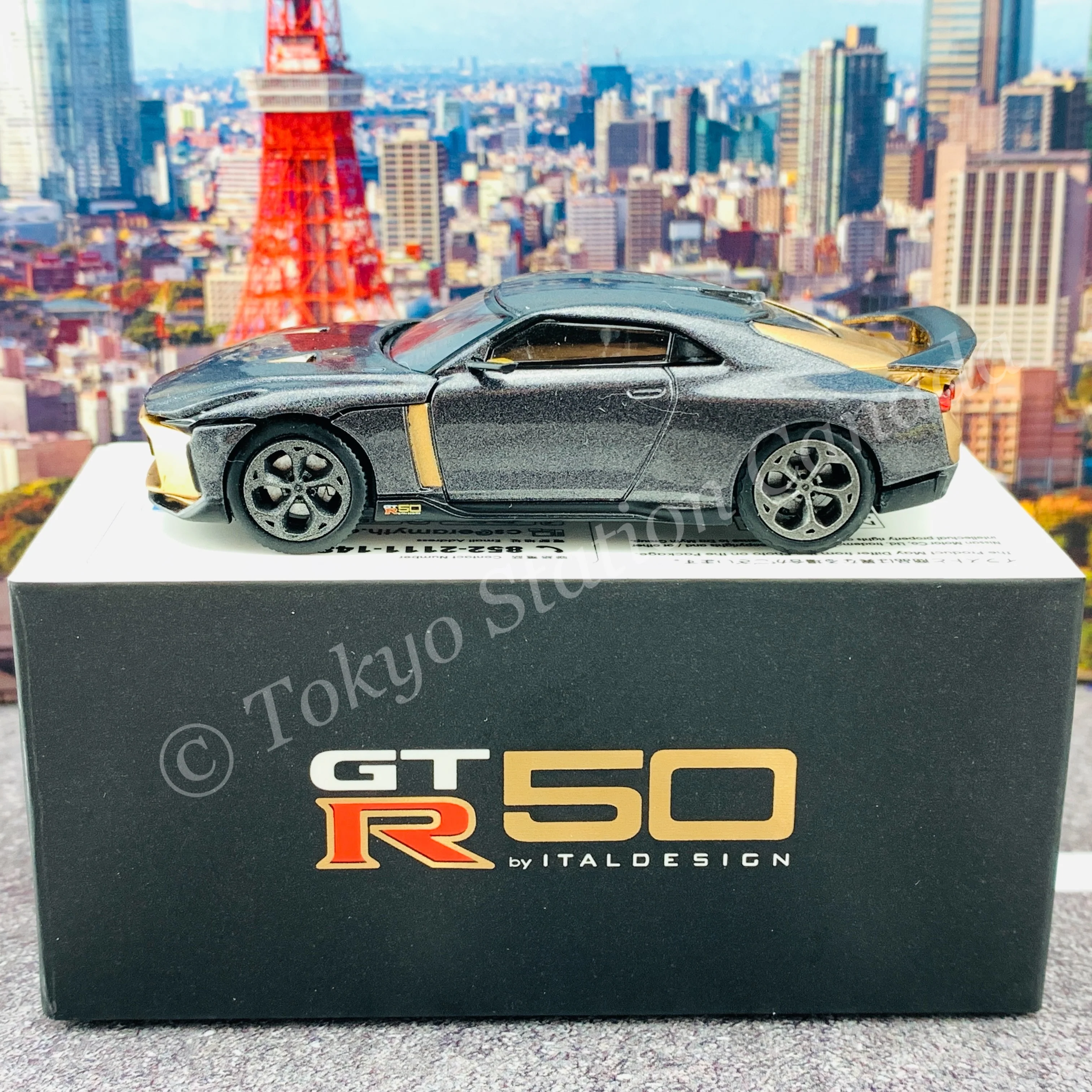 ERA CAR 1/64 SP Nissan GT-R50 By Italdesign - Goodwood Version Liquid Kinetic Gray NS21GTRSP44 - Image 3