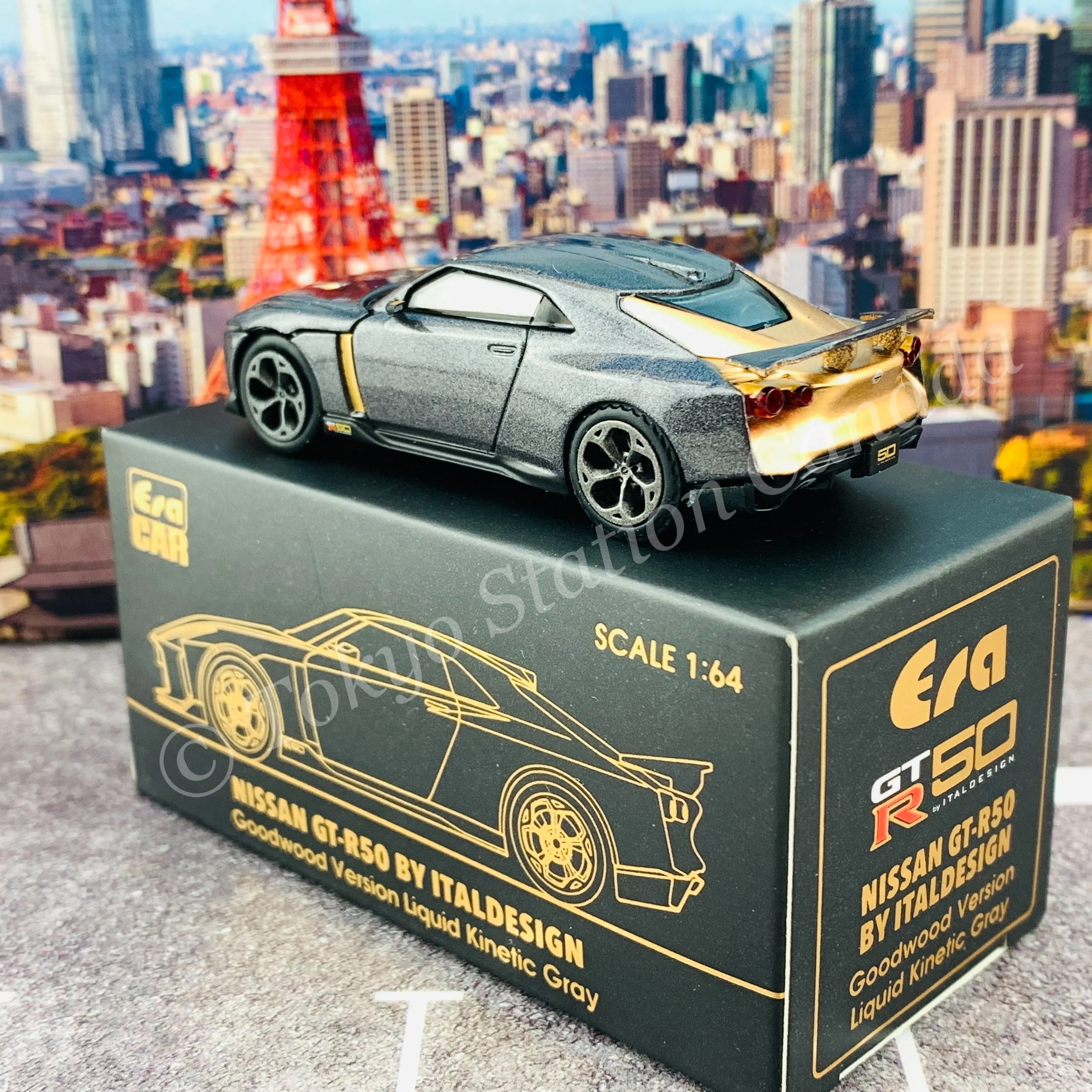ERA CAR 1/64 SP Nissan GT-R50 By Italdesign - Goodwood Version Liquid Kinetic Gray NS21GTRSP44 - Image 5