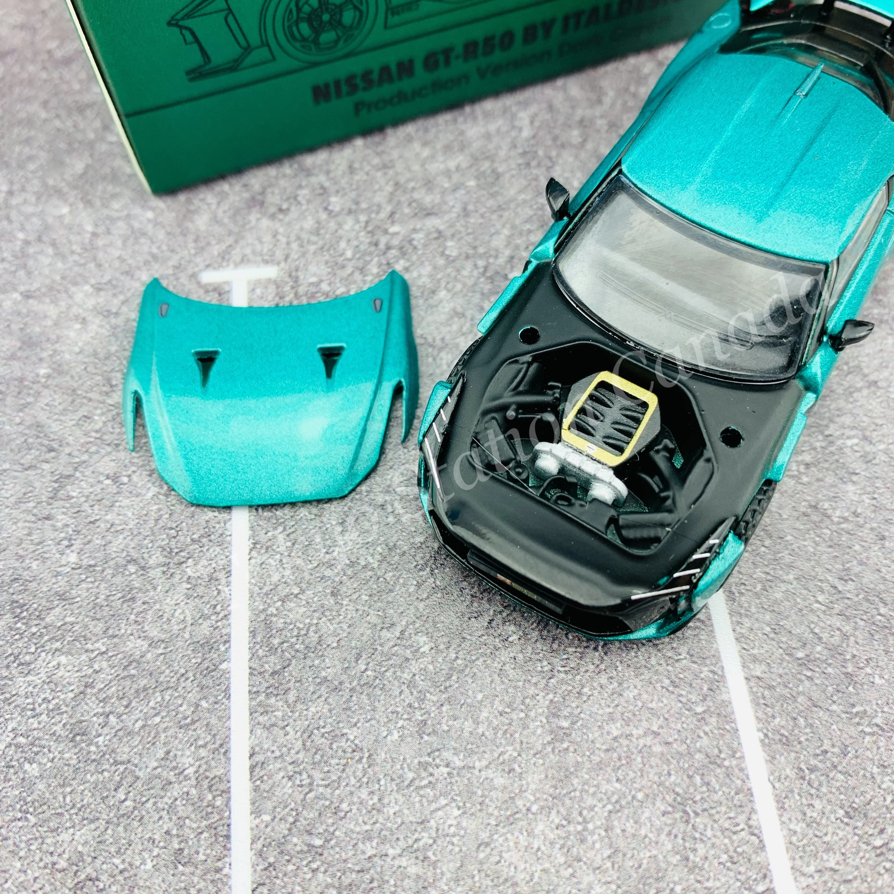 ERA CAR 1/64 SP Nissan GT-R50 By Italdesign - Production Version Dark Green NS21GTRSP49 - Image 2