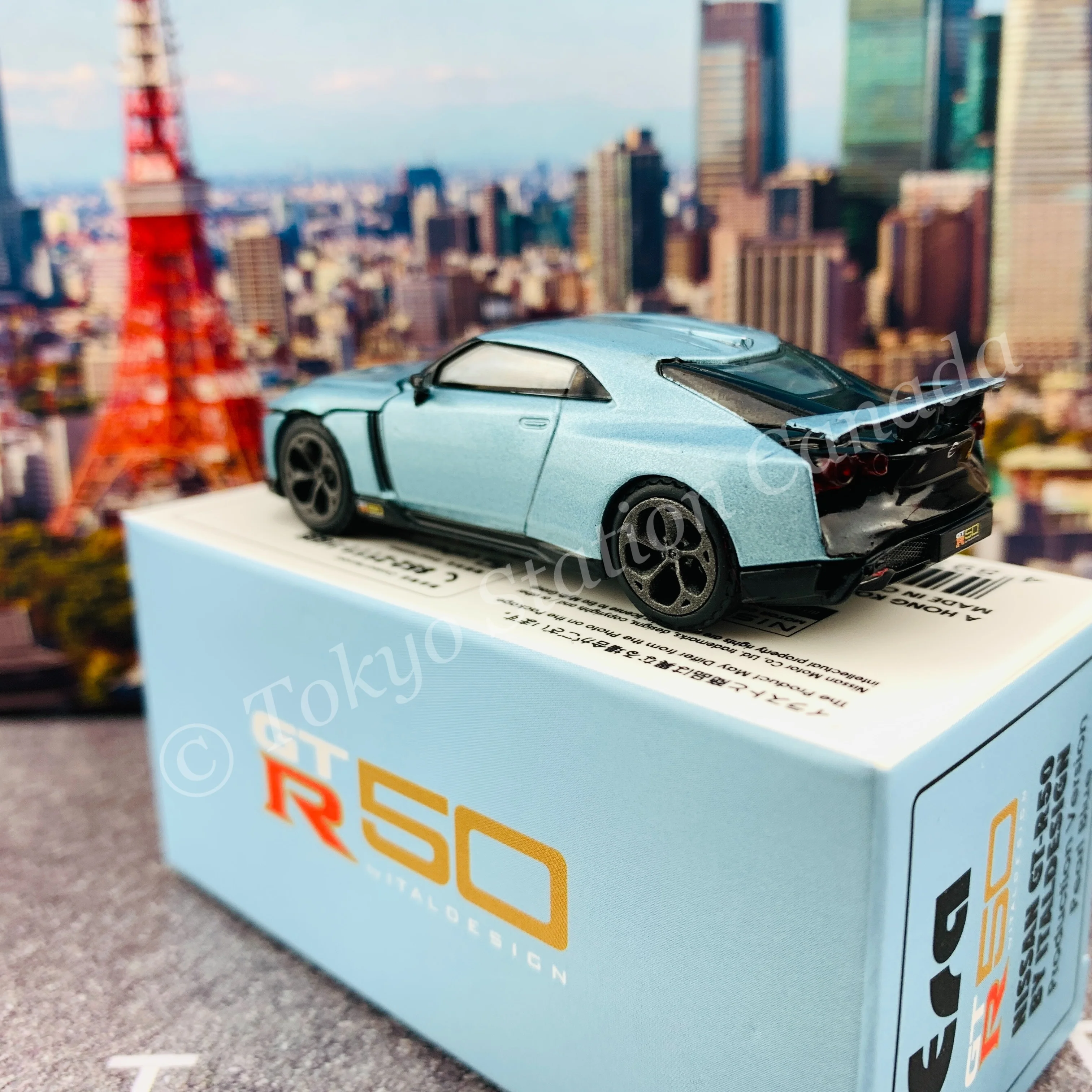 ERA CAR 1/64 SP Nissan GT-R50 By Italdesign - Production Version Pearl Blue NS21GTRSP51 - Image 5