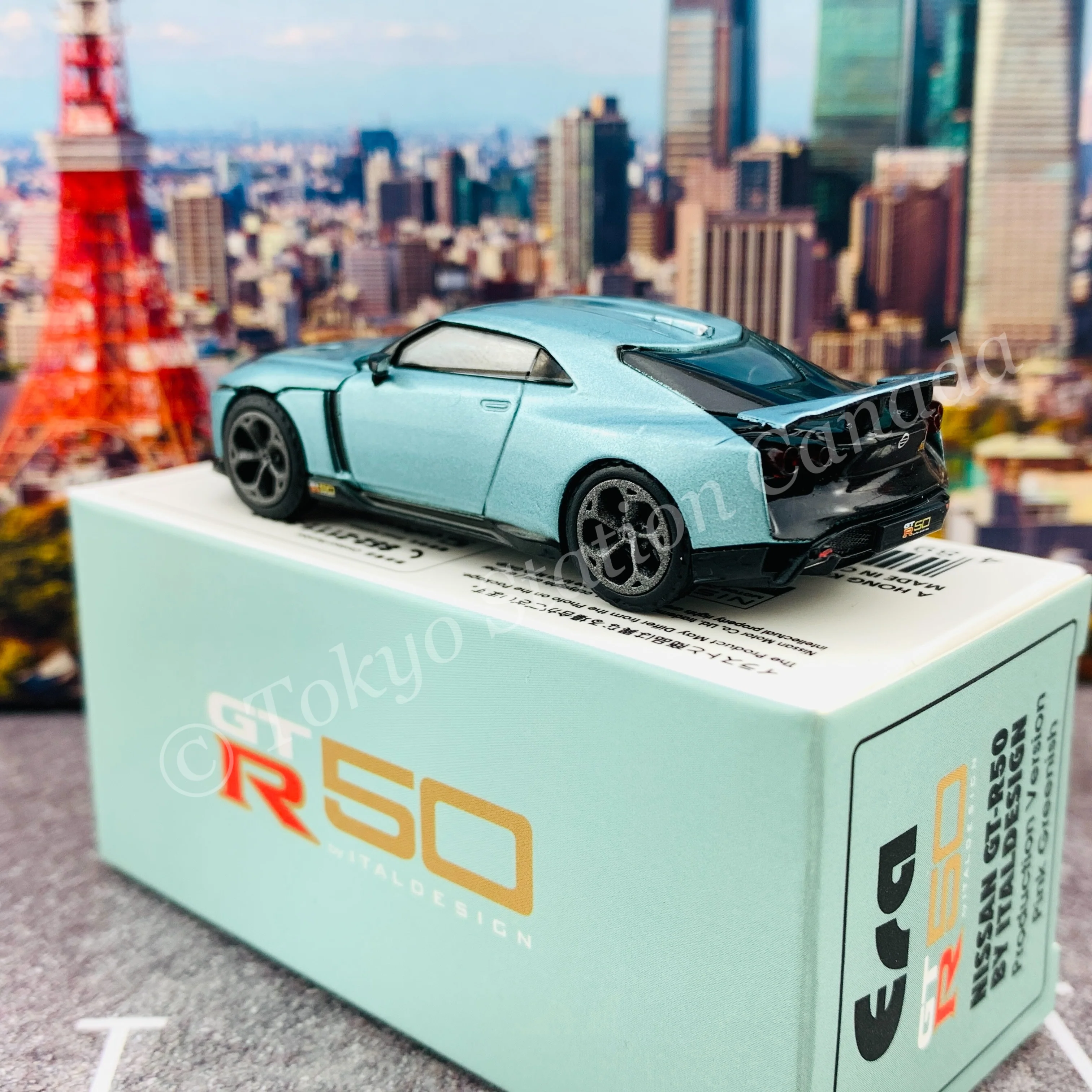 ERA CAR 1/64 SP Nissan GT-R50 By Italdesign - Production Version Pink Greenish NS21GTRSP48 - Image 6
