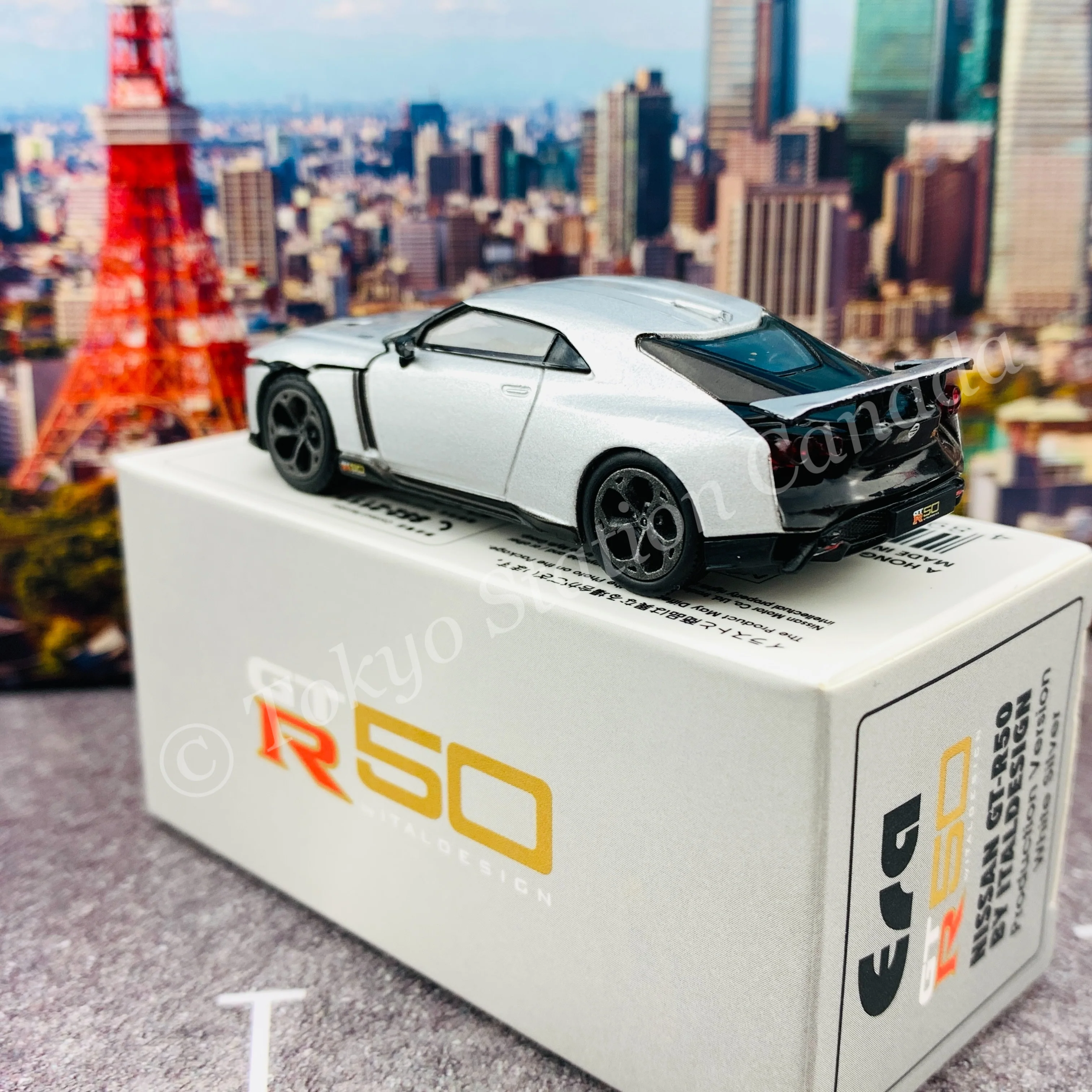 ERA CAR 1/64 SP Nissan GT-R50 By Italdesign - Production Version White Silver NS21GTRSP50 - Image 5