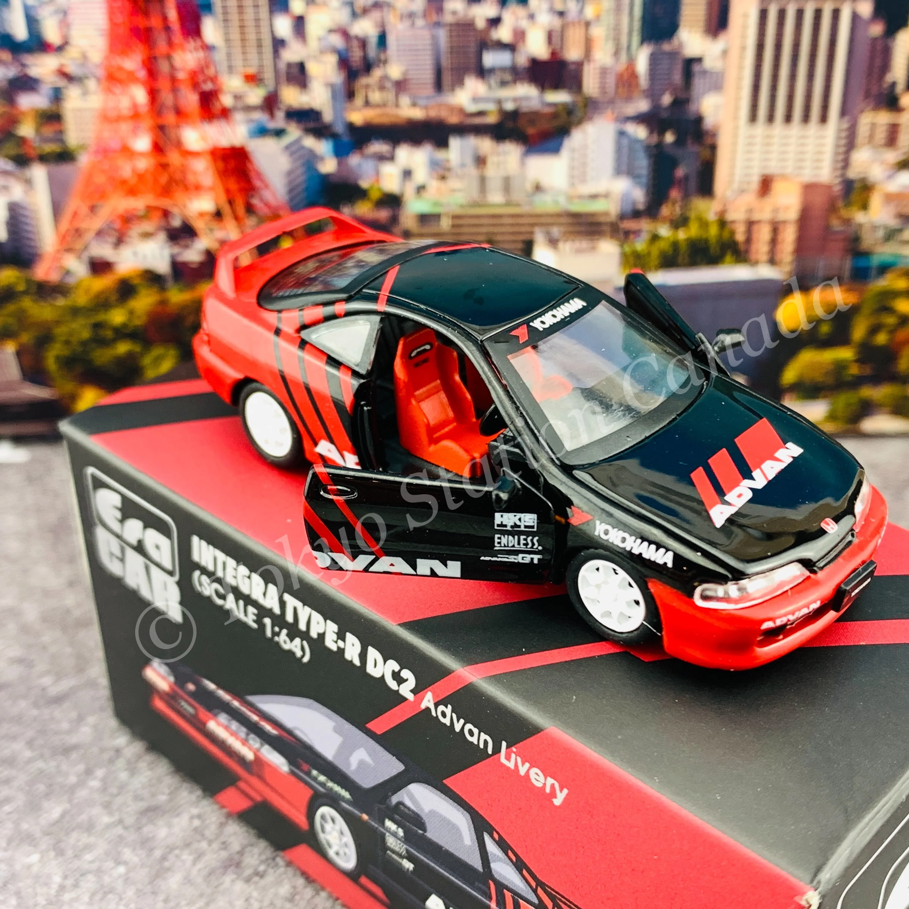 ERA CAR 1/64 SP53 Integra Type R Dc2 Advan Livery HA21DC2SP53 - Image 6