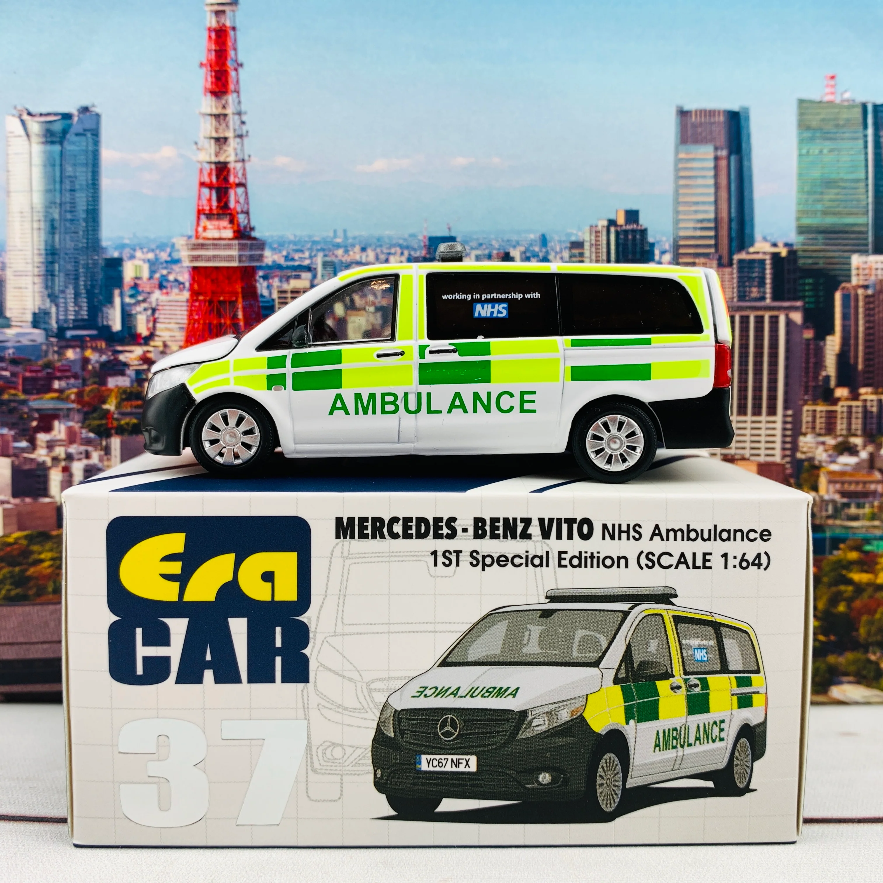 ERA CAR 37 1/64 Mercedes-Benz Vito - NHS Ambulance . 1ST Special Edition MB20VITRF37 - Image 3